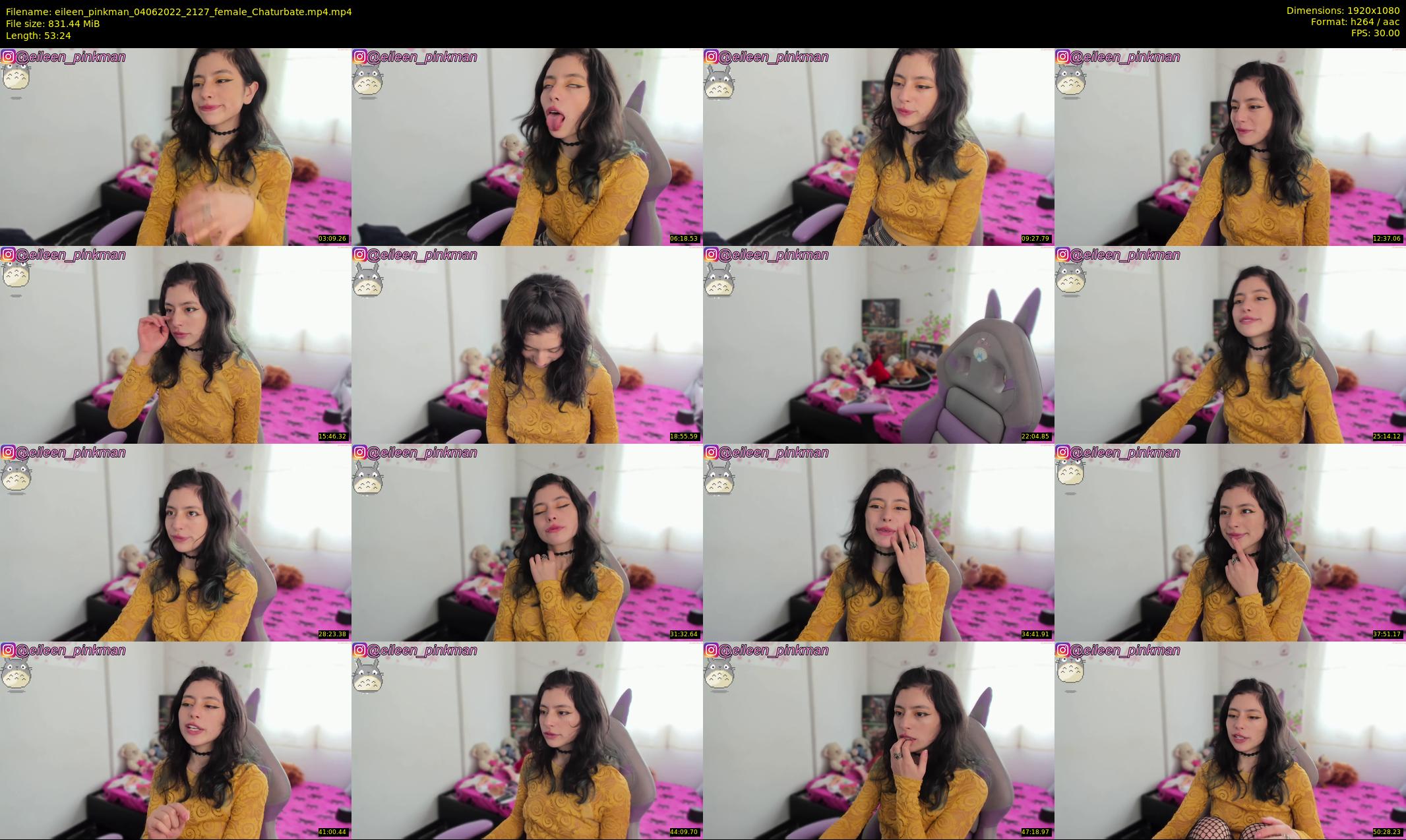 eileen_pinkman — 54 minute Chaturbate female cam show recording, 1080p, Jun 4, 2022