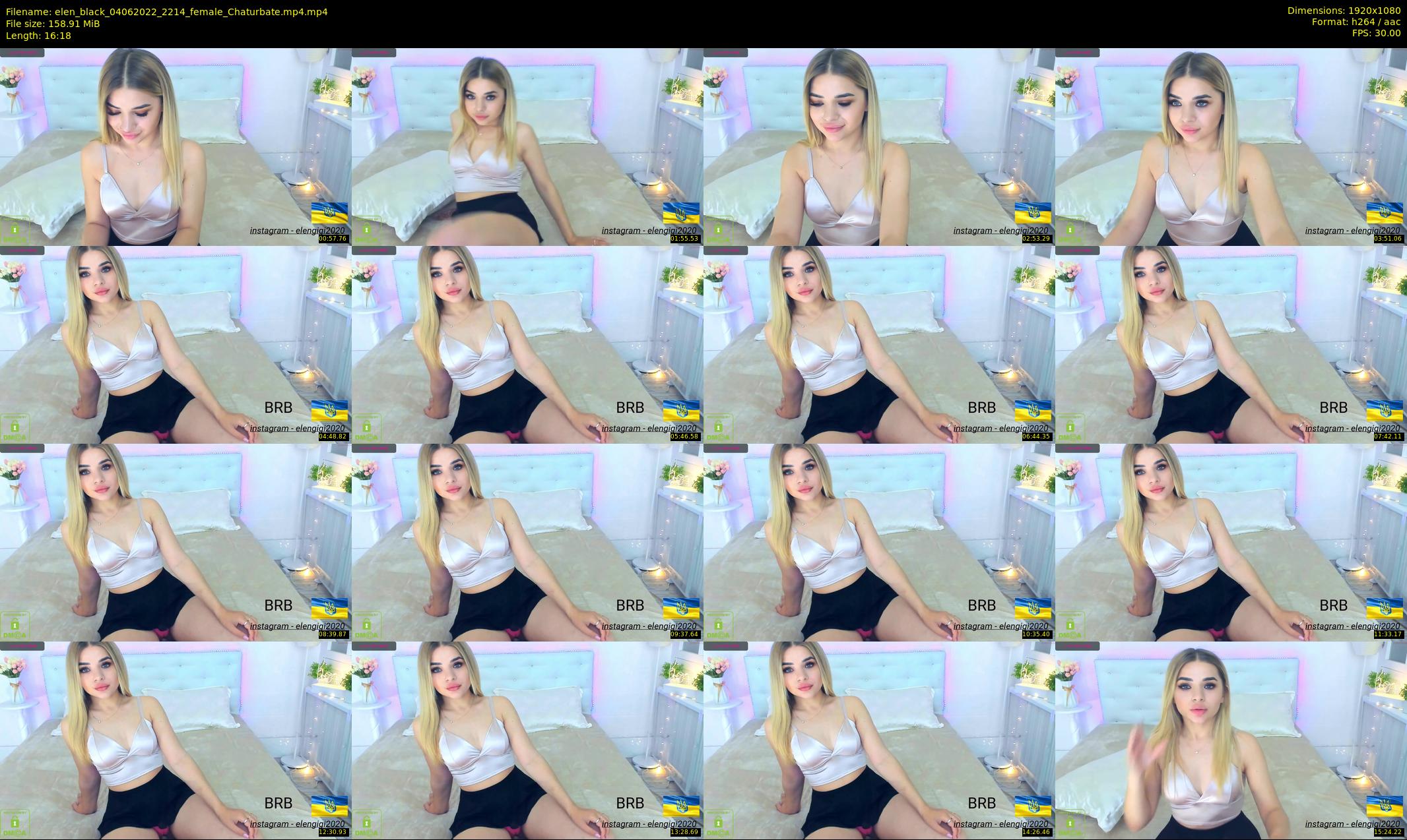 elen_black — 17 minute Chaturbate female cam show recording, 1080p, Jun 4, 2022