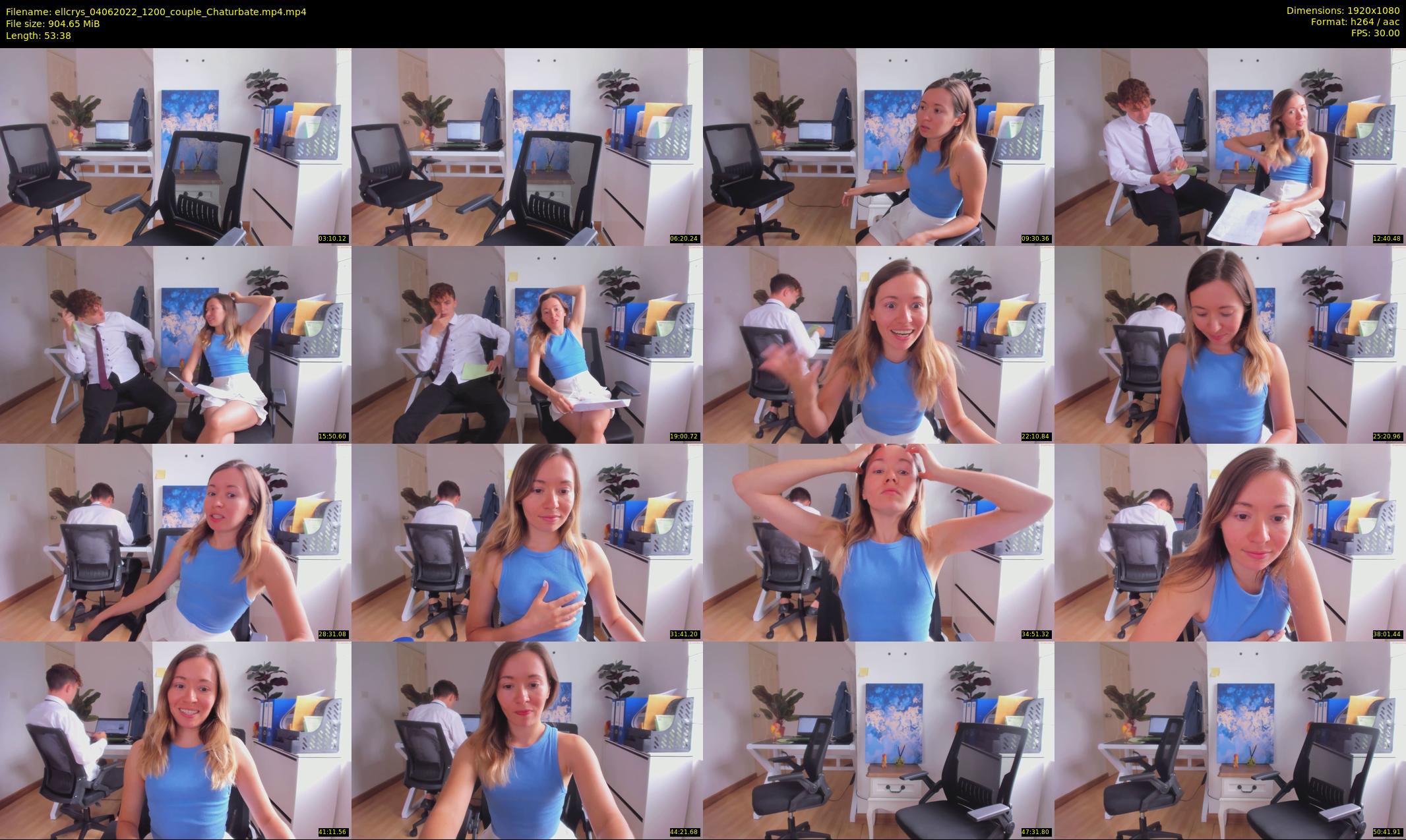 ellcrys — 54 minute Chaturbate couple cam show recording, 1080p, Jun 4, 2022