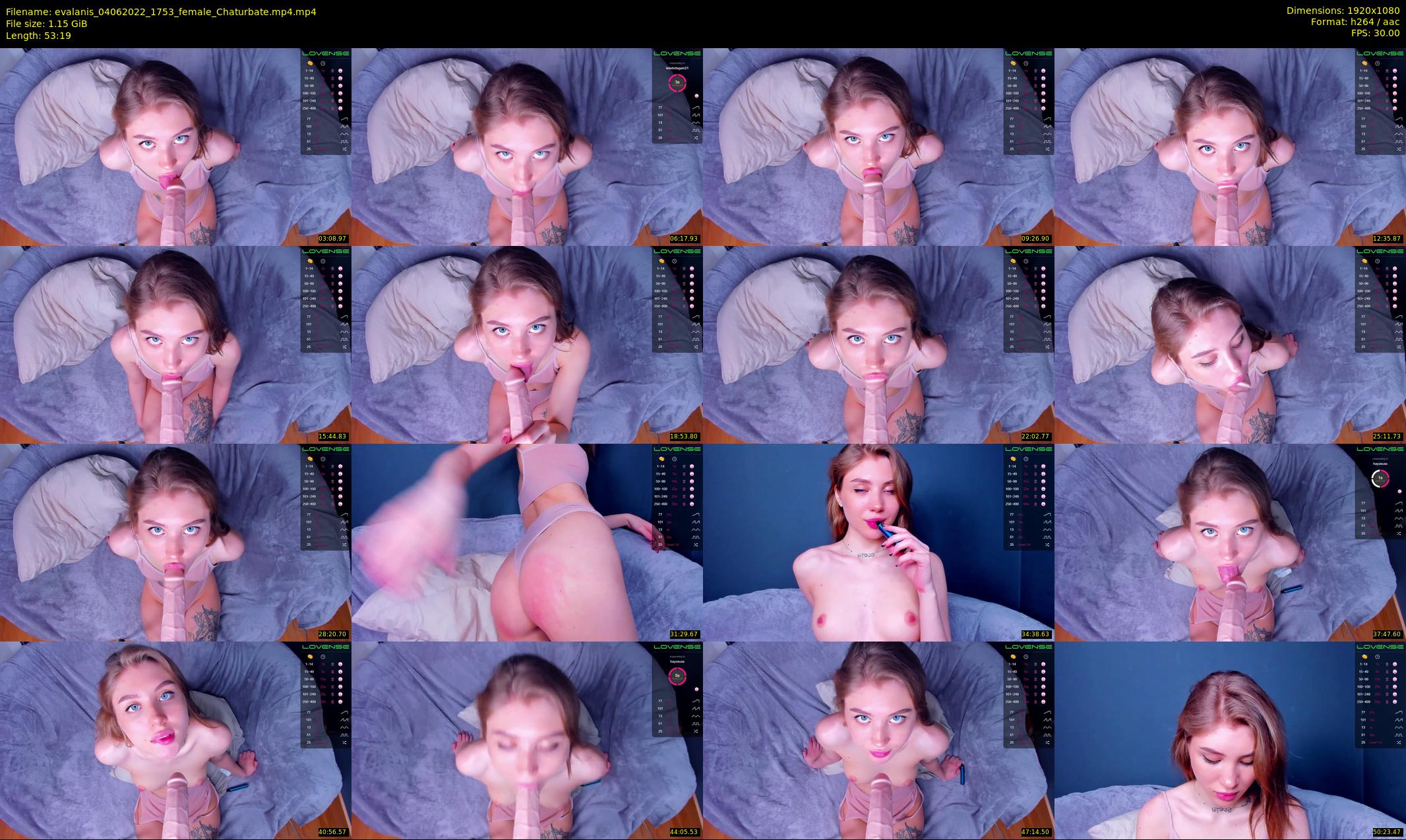 evalanis — 54 minute Chaturbate couple cam show recording, 1080p, Jun 4, 2022