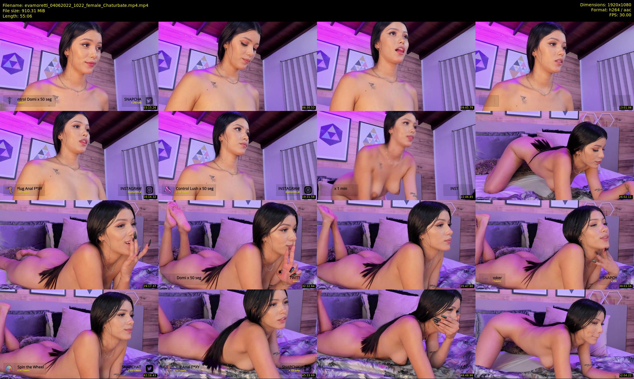 evamoretti — 56 minute Chaturbate female cam show recording, 1080p, Jun 4, 2022