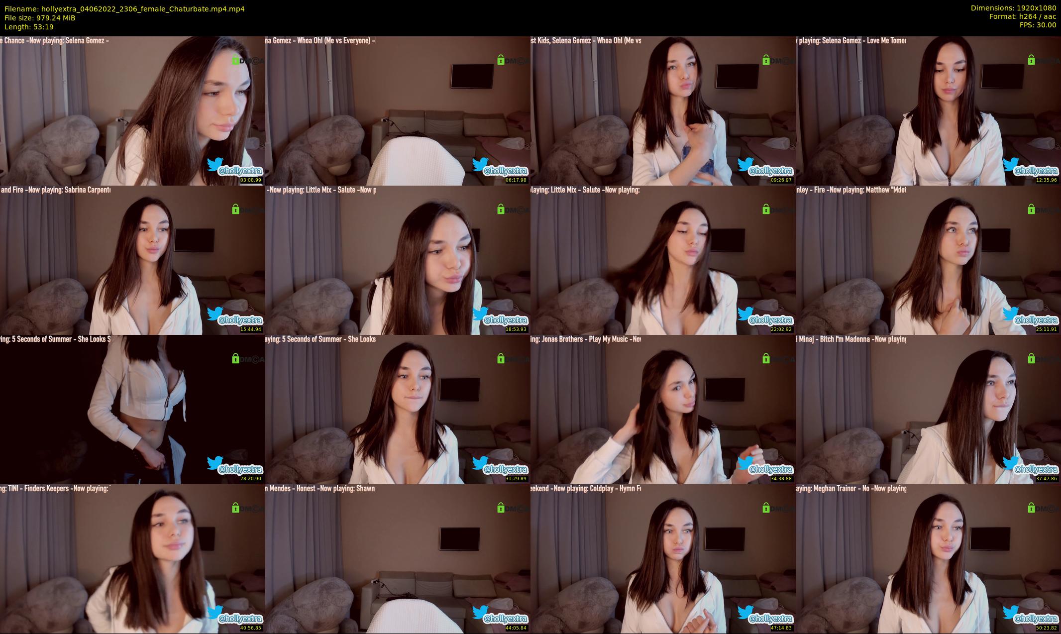 hollyextra — 54 minute Chaturbate female cam show recording, 1080p, Jun 4, 2022