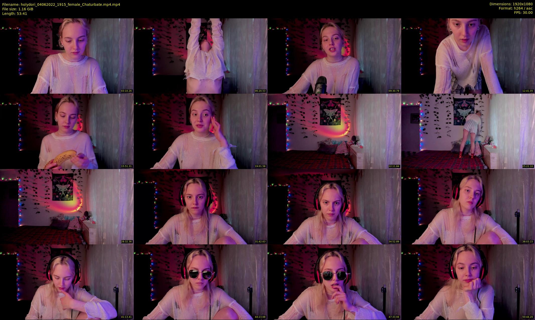 holydori — 54 minute Chaturbate female cam show recording, 1080p, Jun 4, 2022