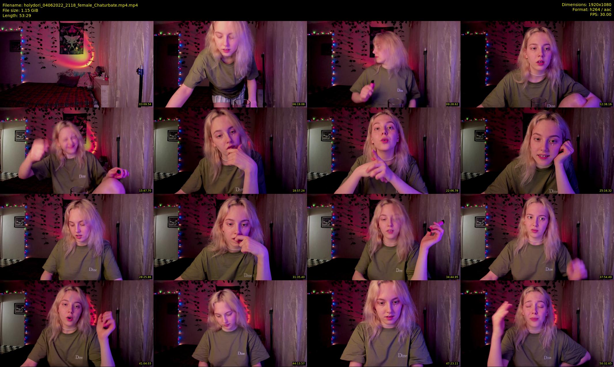 holydori — 54 minute Chaturbate female cam show recording, 1080p, Jun 4, 2022