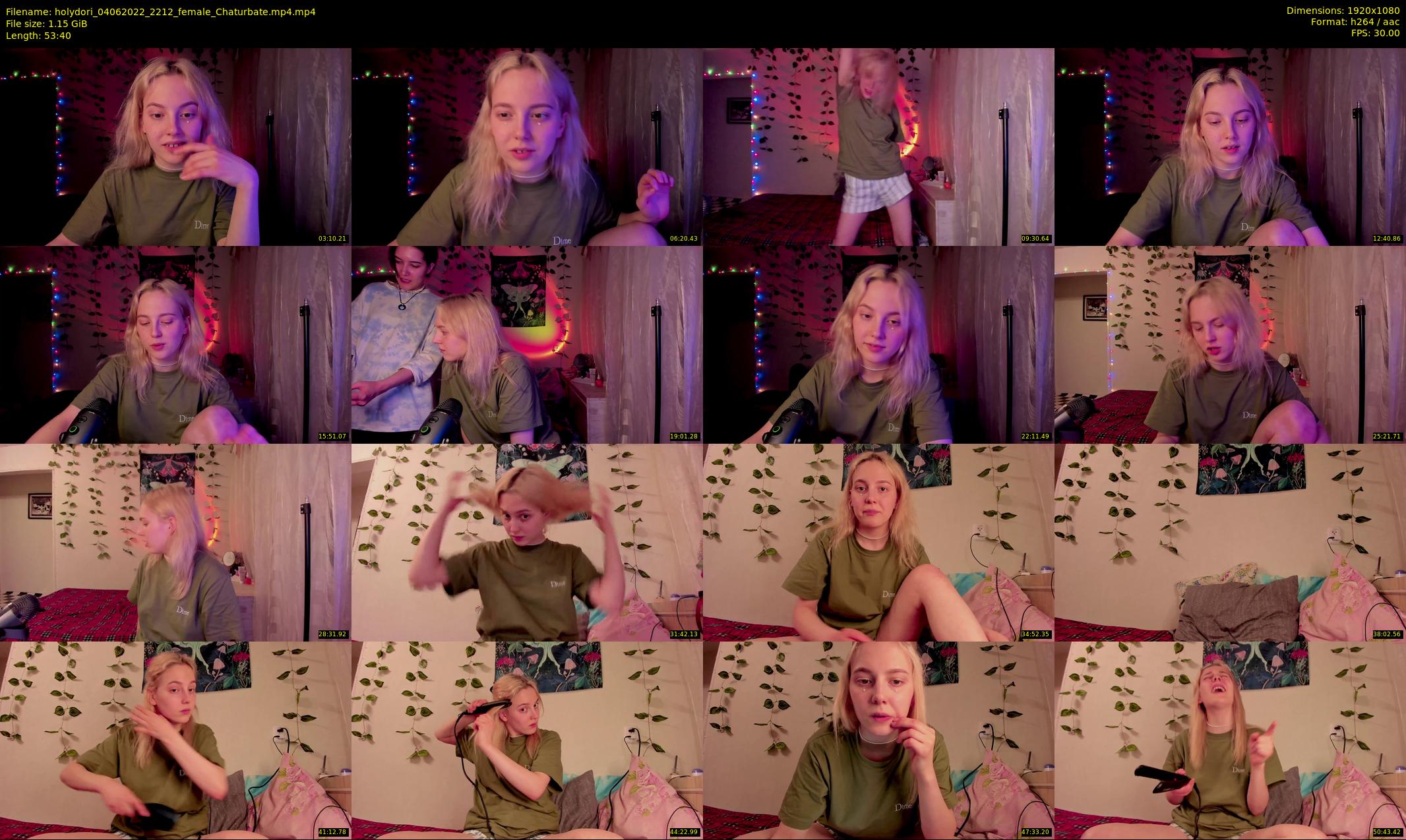 holydori — 54 minute Chaturbate female cam show recording, 1080p, Jun 4, 2022