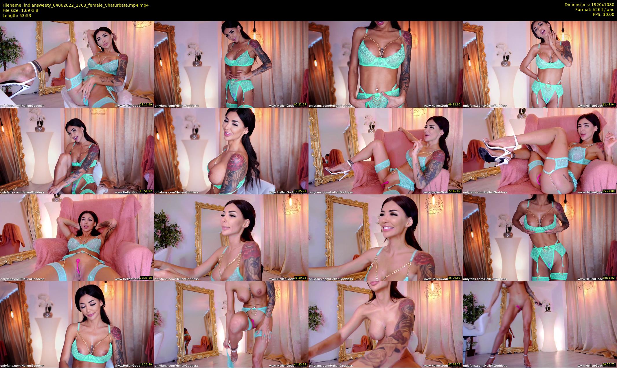 indiansweety — 54 minute Chaturbate female cam show recording, 1080p, Jun 4, 2022