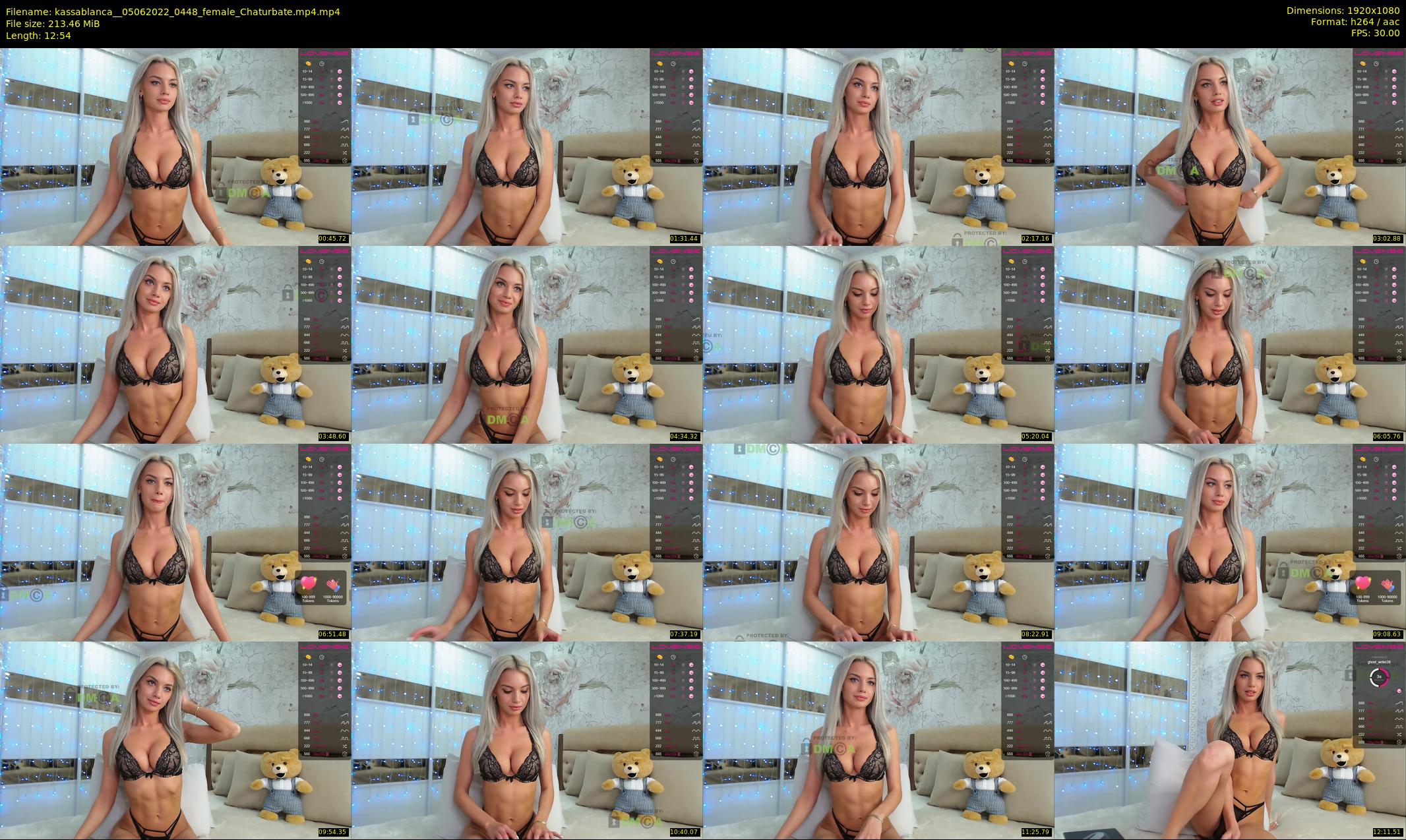 kassablanca_ — 13 minute Chaturbate female cam show recording, 1080p, Jun 5, 2022