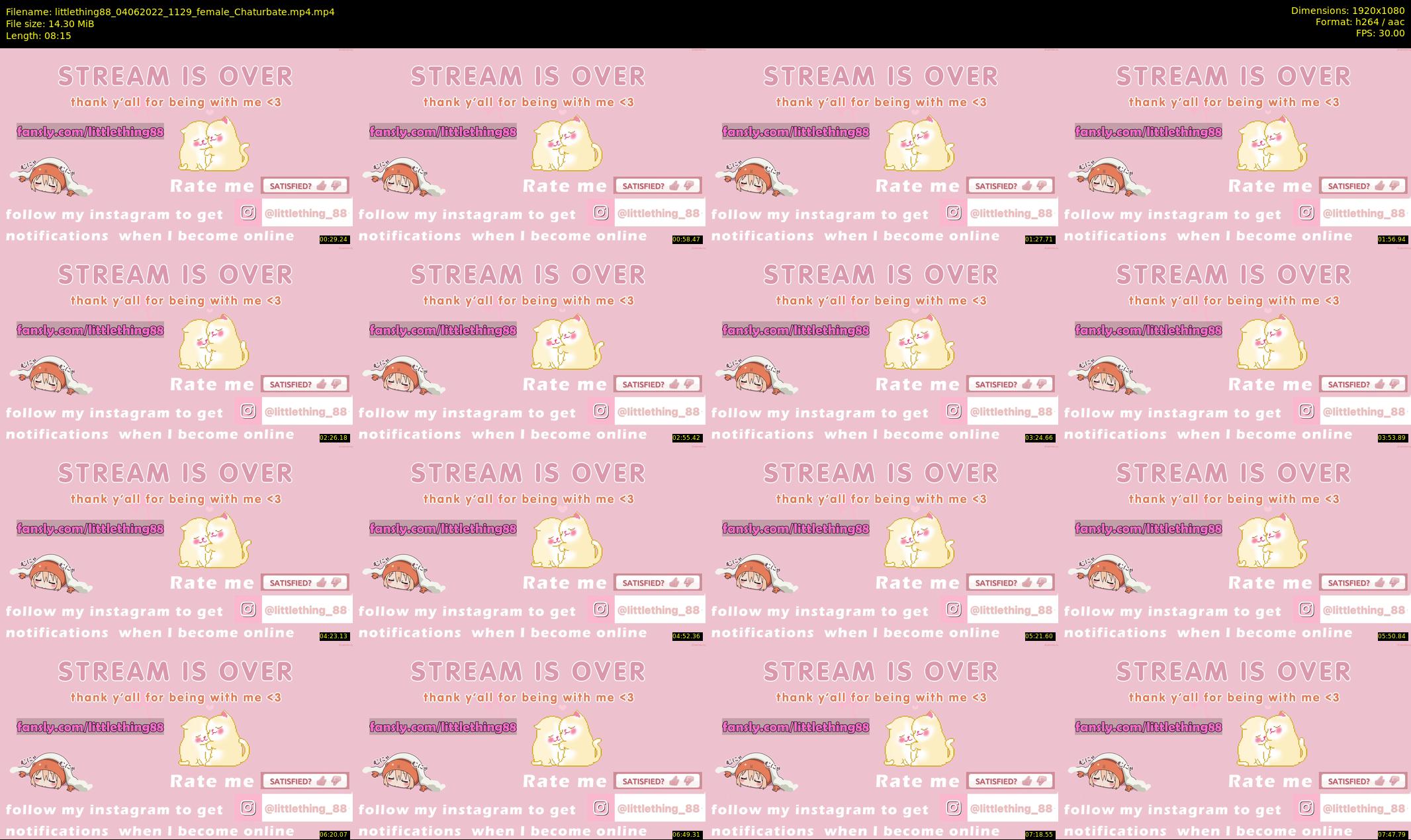littlething88 — 9 minute Chaturbate female cam show recording, 1080p, Jun 4, 2022