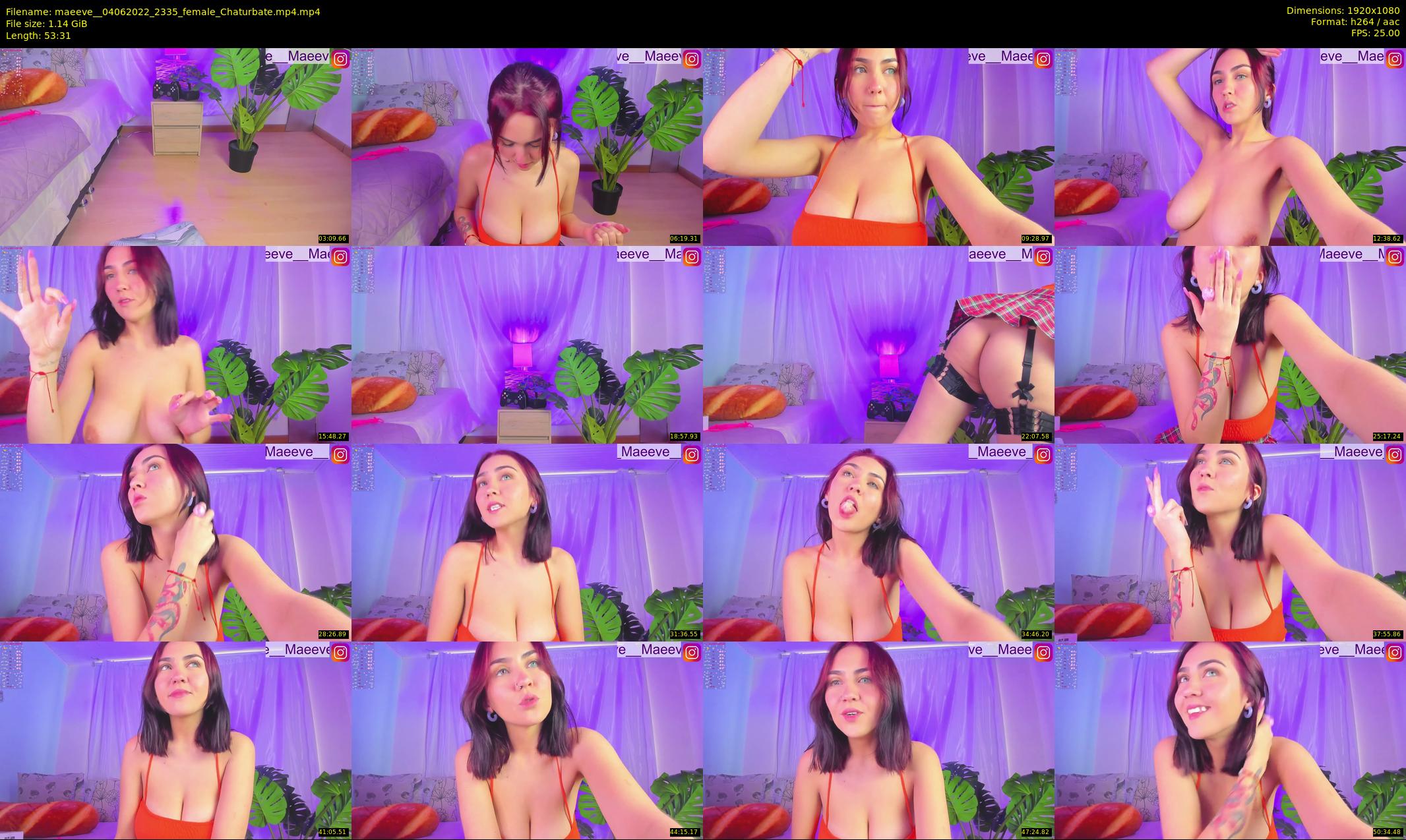 maeeve_ — 54 minute Chaturbate female cam show recording, 1080p, Jun 4, 2022