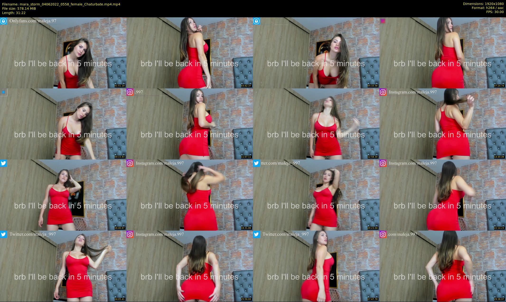 mara_storm — 32 minute Chaturbate female cam show recording, 1080p, Jun 4, 2022