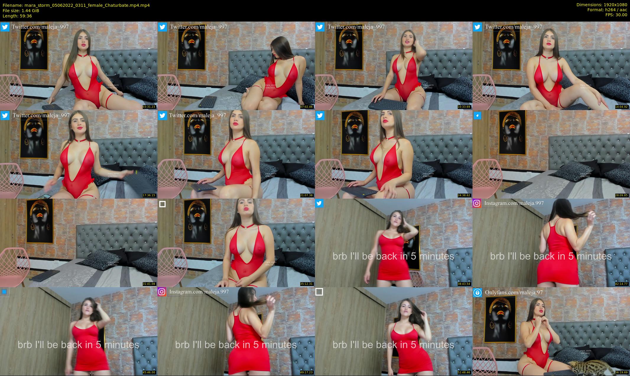 mara_storm — 60 minute Chaturbate female cam show recording, 1080p, Jun 5, 2022