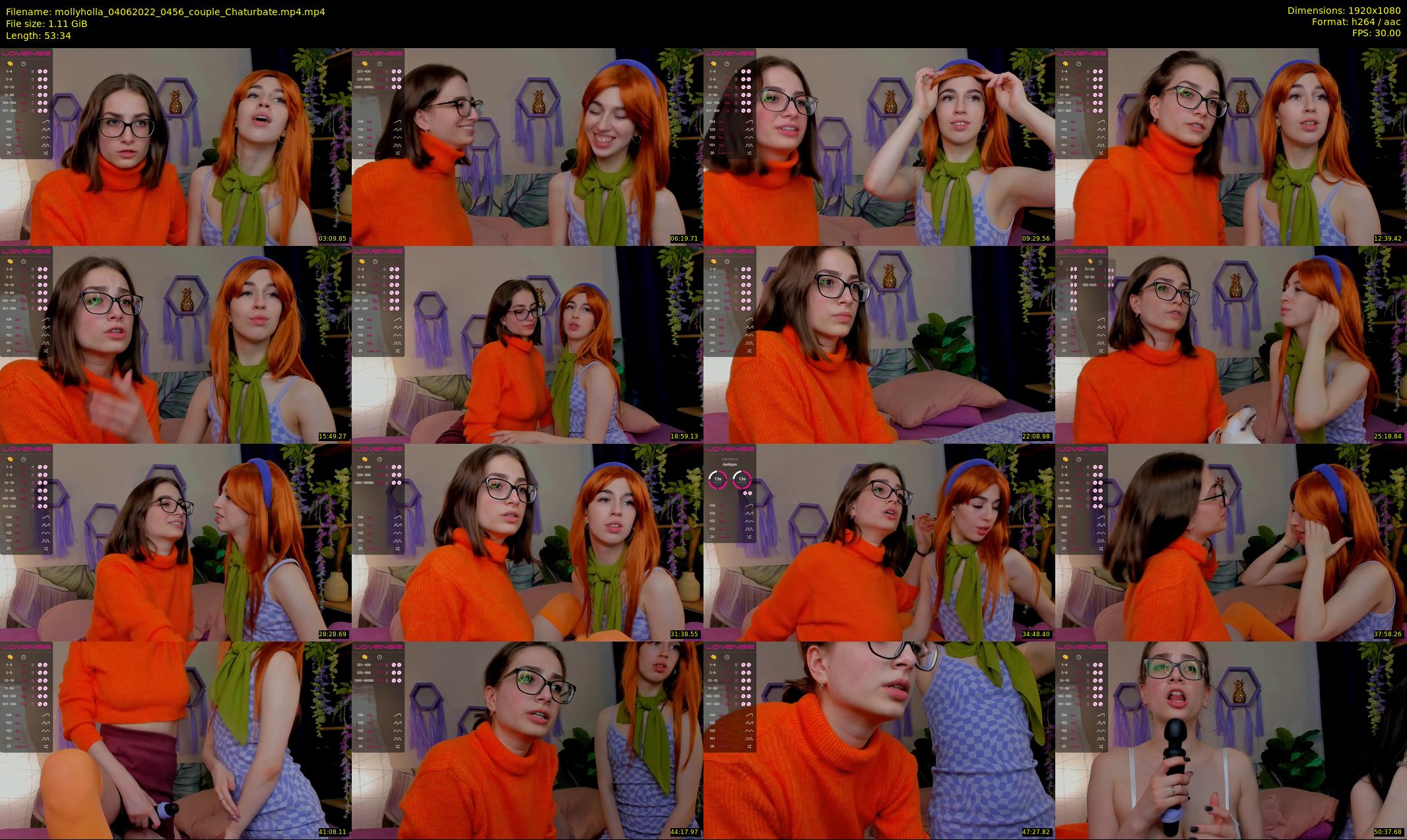 mollyholla — 54 minute Chaturbate couple cam show recording, 1080p, Jun 4, 2022
