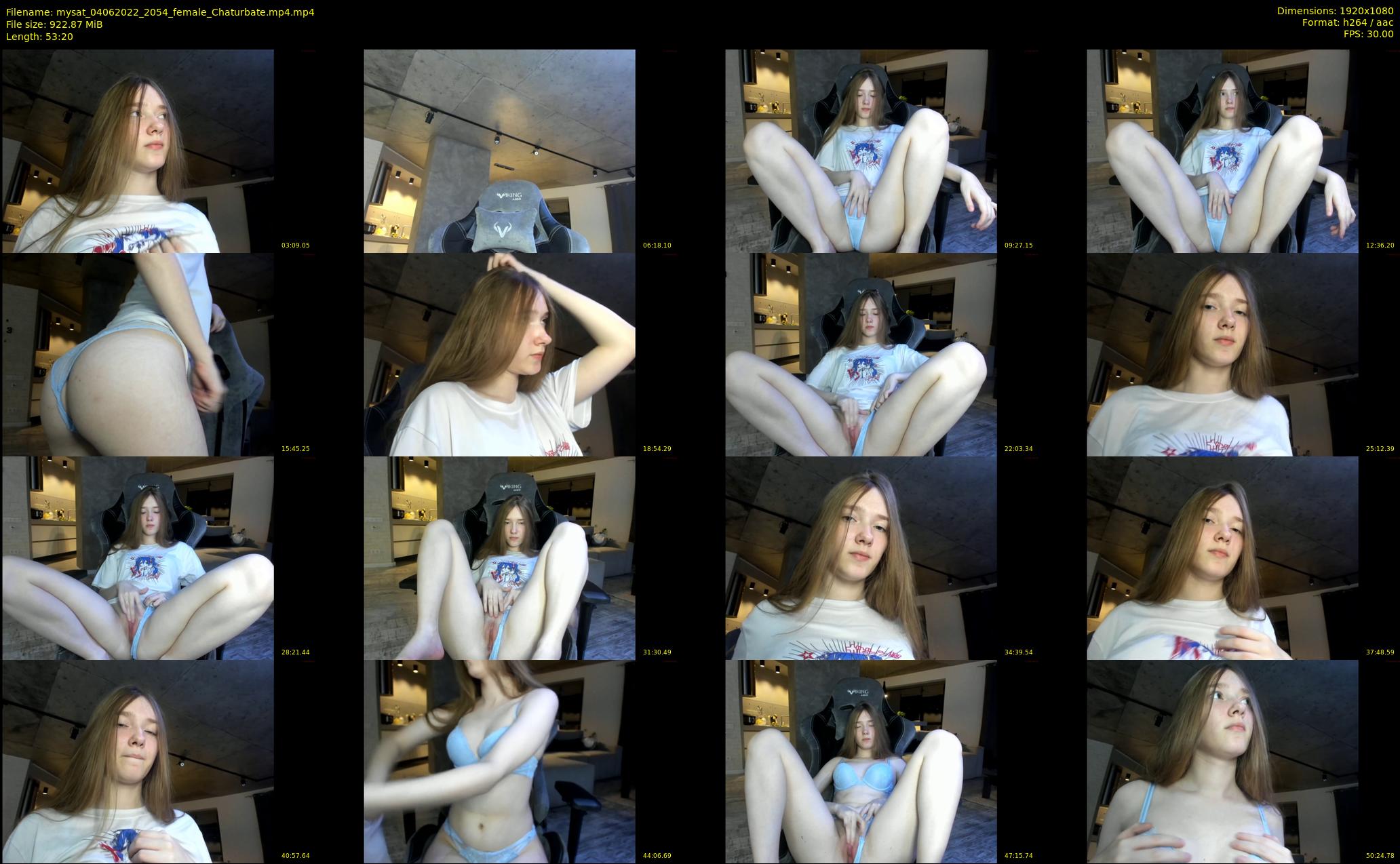 mysat — 54 minute Chaturbate female cam show recording, 1080p, Jun 4, 2022