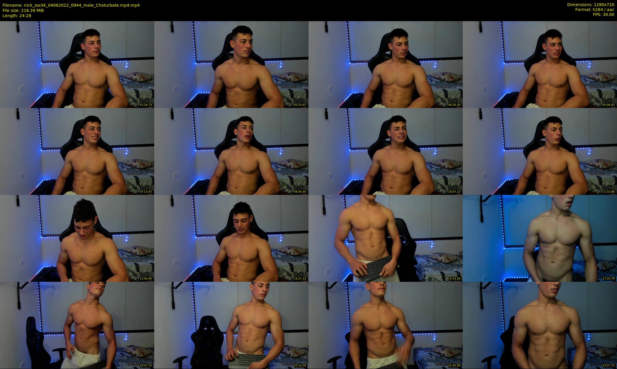 nick_zackk — 25 minute Chaturbate male cam show recording, 720p, Jun 4, 2022