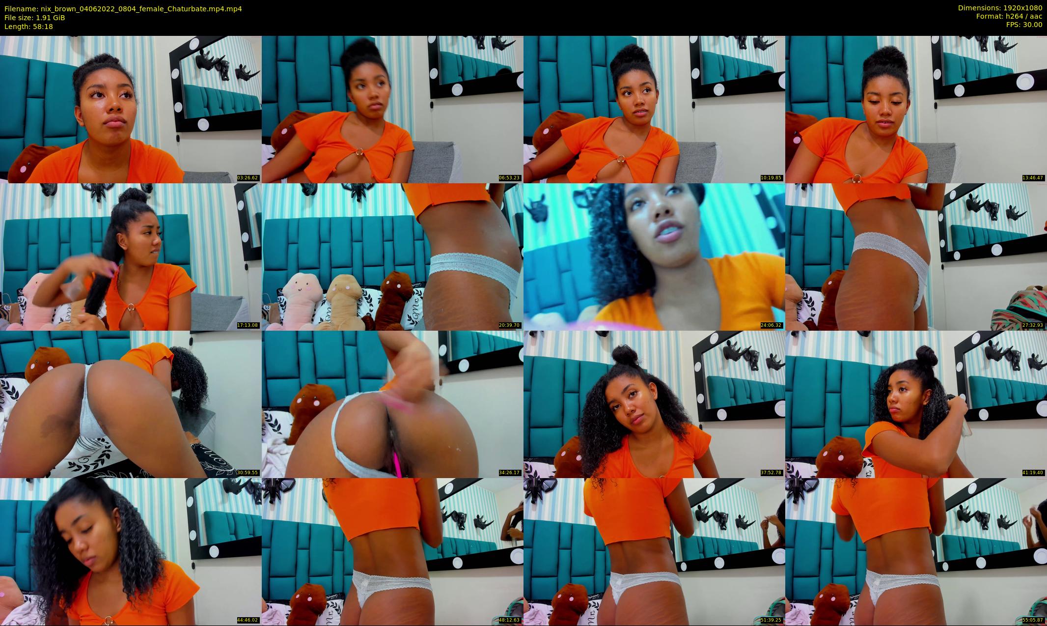 nix_brown — 59 minute Chaturbate female cam show recording, 1080p, Jun 4, 2022