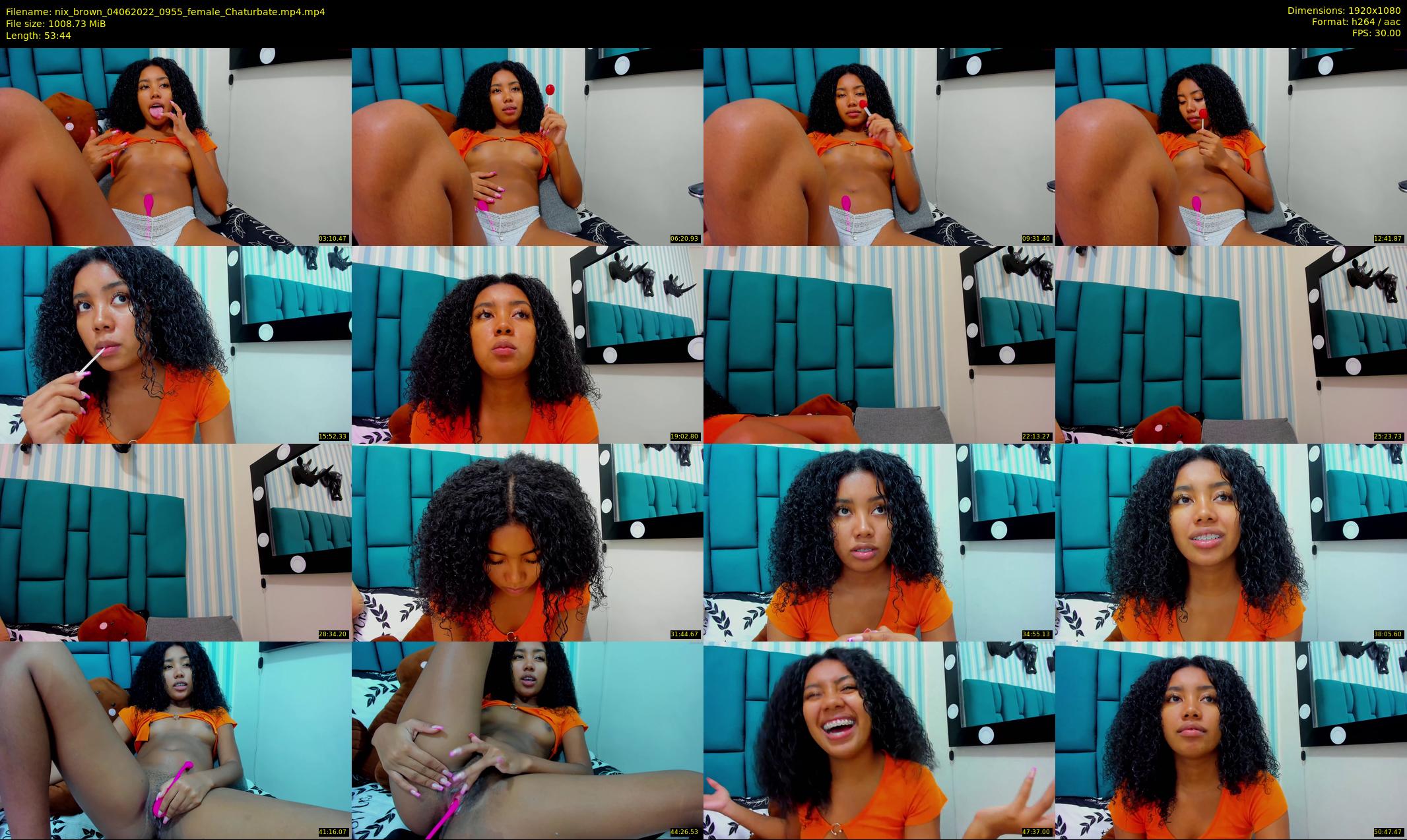 nix_brown — 54 minute Chaturbate female cam show recording, 1080p, Jun 4, 2022