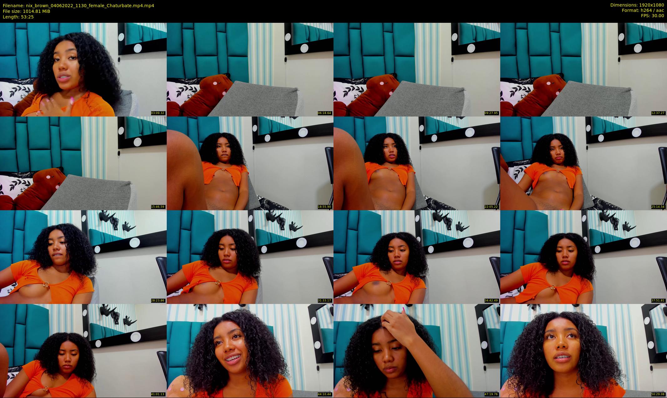 nix_brown — 54 minute Chaturbate female cam show recording, 1080p, Jun 4, 2022