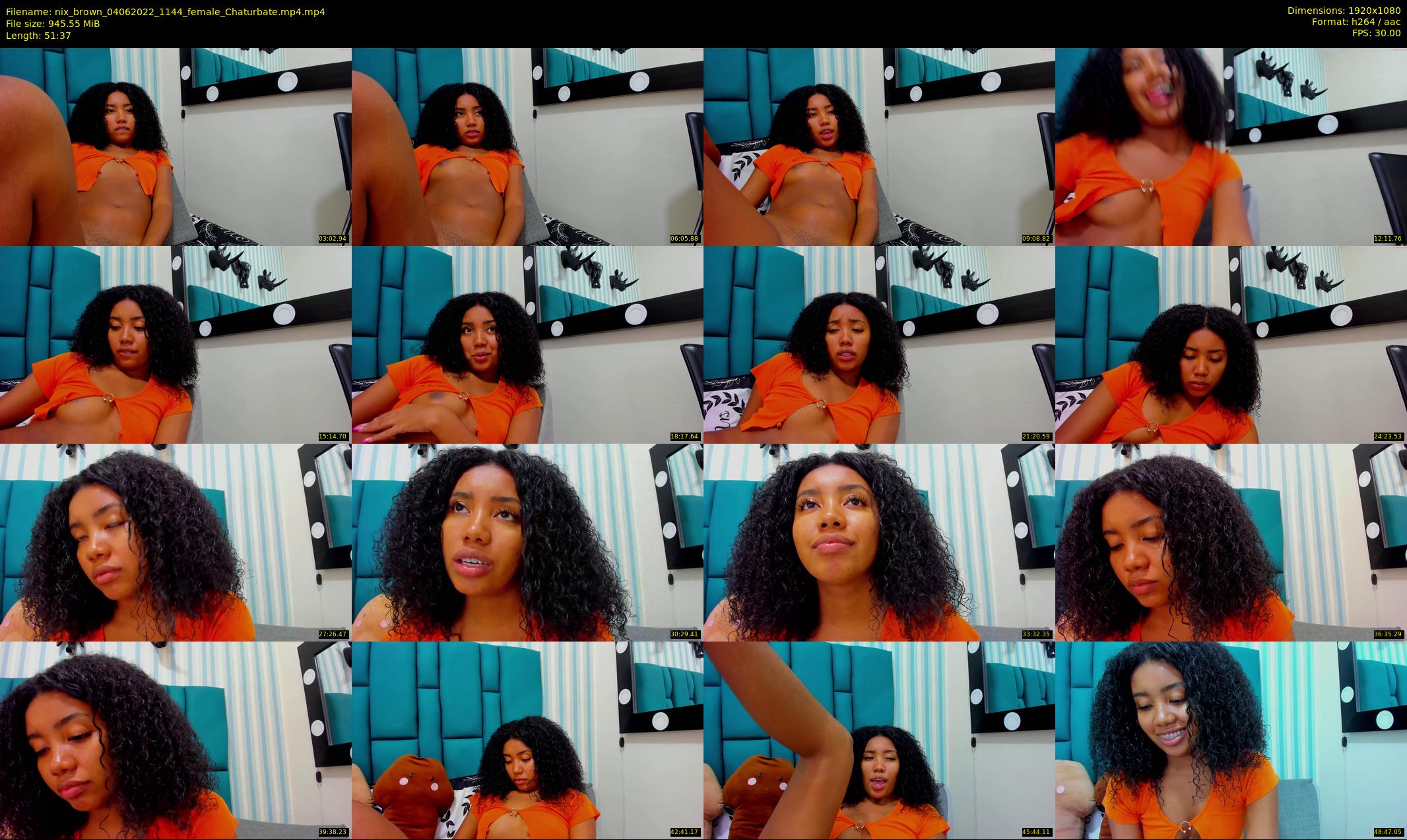 nix_brown — 52 minute Chaturbate female cam show recording, 1080p, Jun 4, 2022