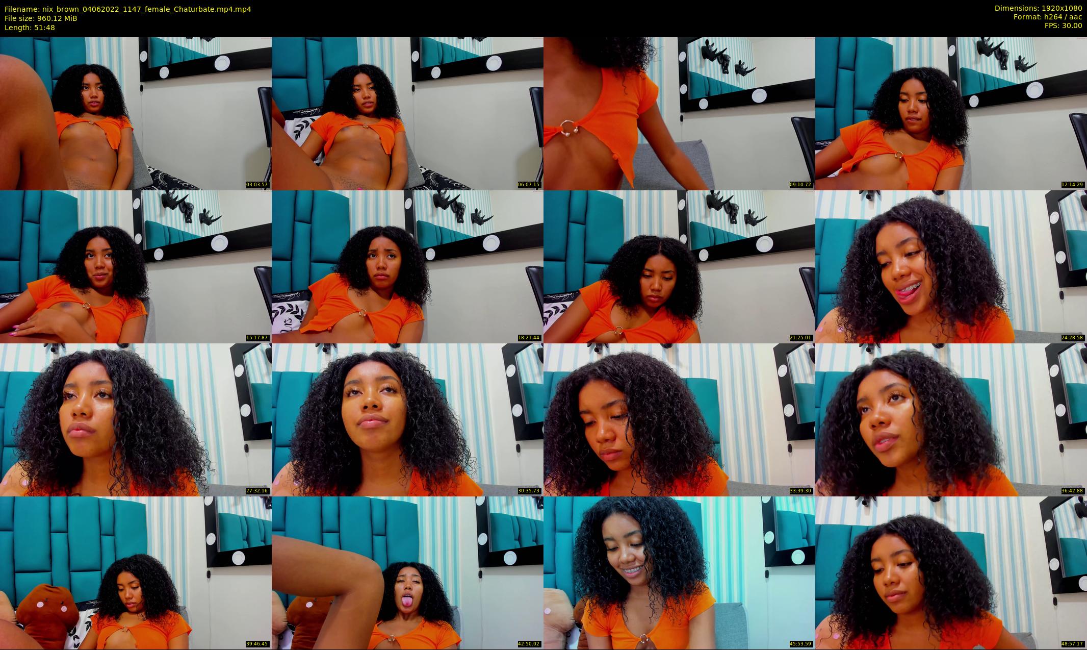 nix_brown — 52 minute Chaturbate female cam show recording, 1080p, Jun 4, 2022