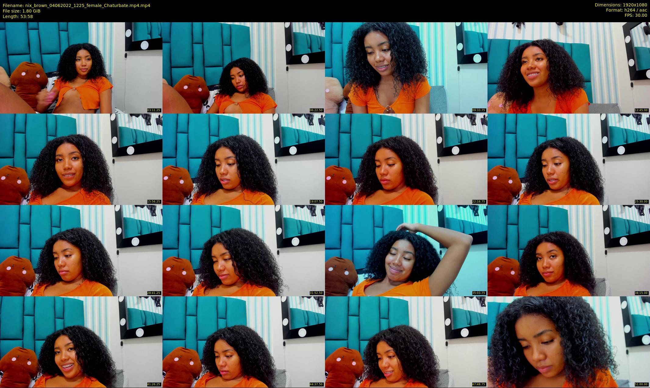 nix_brown — 54 minute Chaturbate female cam show recording, 1080p, Jun 4, 2022