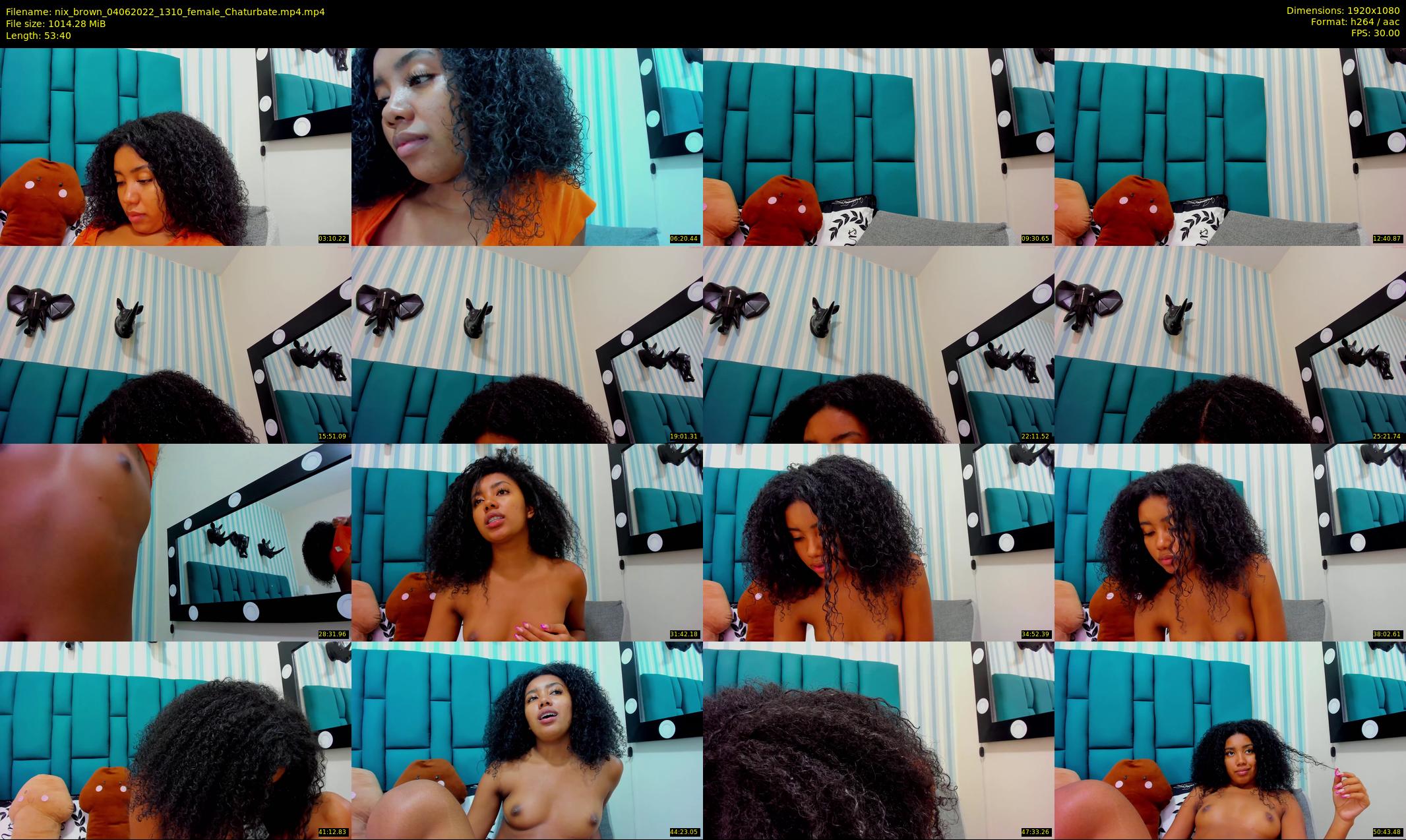 nix_brown — 54 minute Chaturbate female cam show recording, 1080p, Jun 4, 2022
