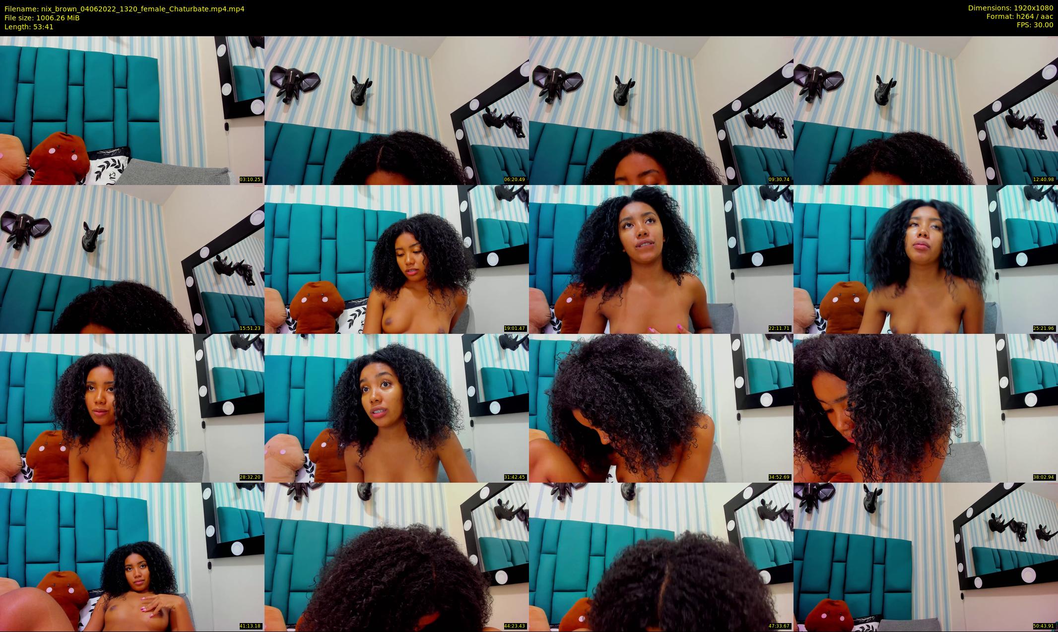 nix_brown — 54 minute Chaturbate female cam show recording, 1080p, Jun 4, 2022
