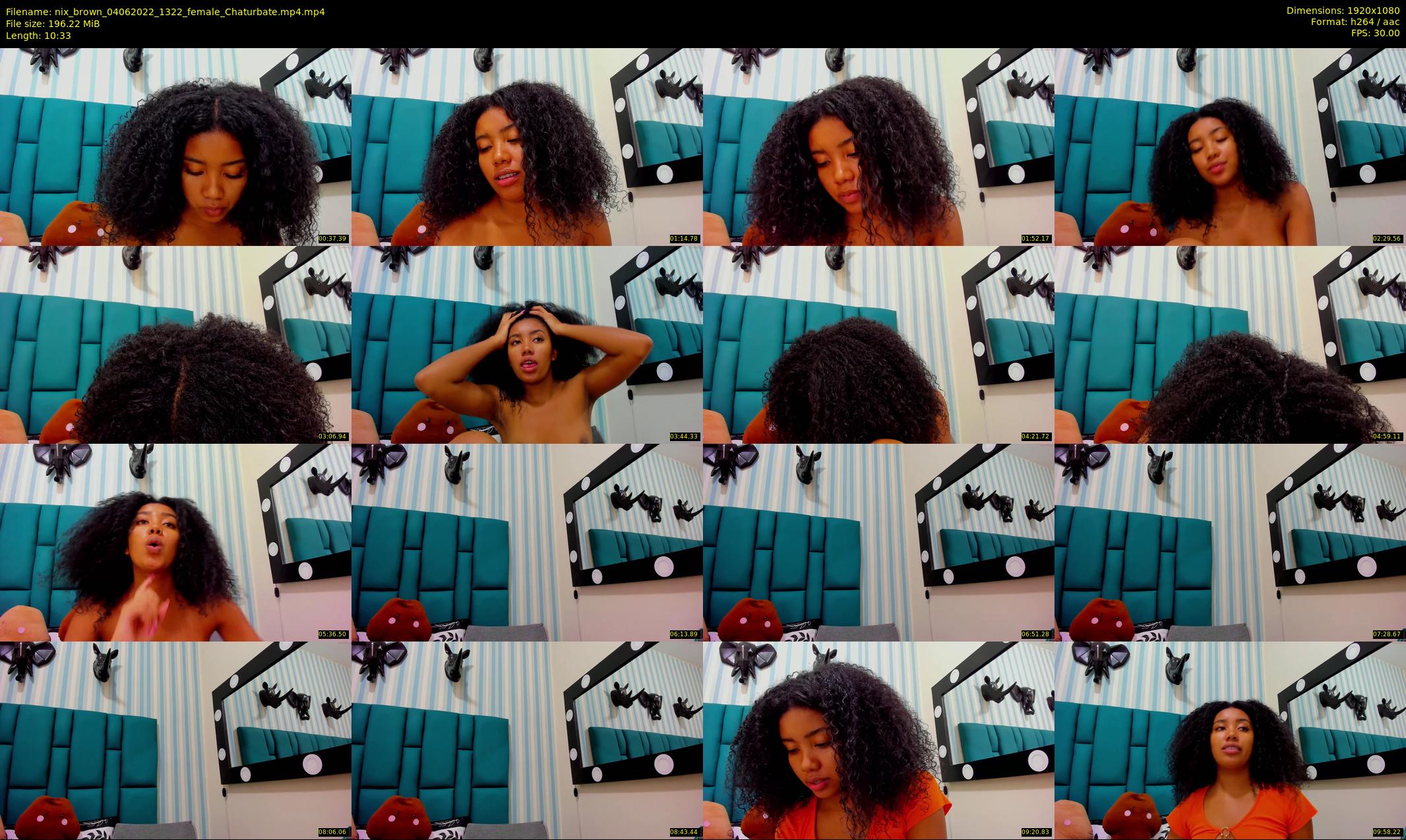 nix_brown — 11 minute Chaturbate female cam show recording, 1080p, Jun 4, 2022