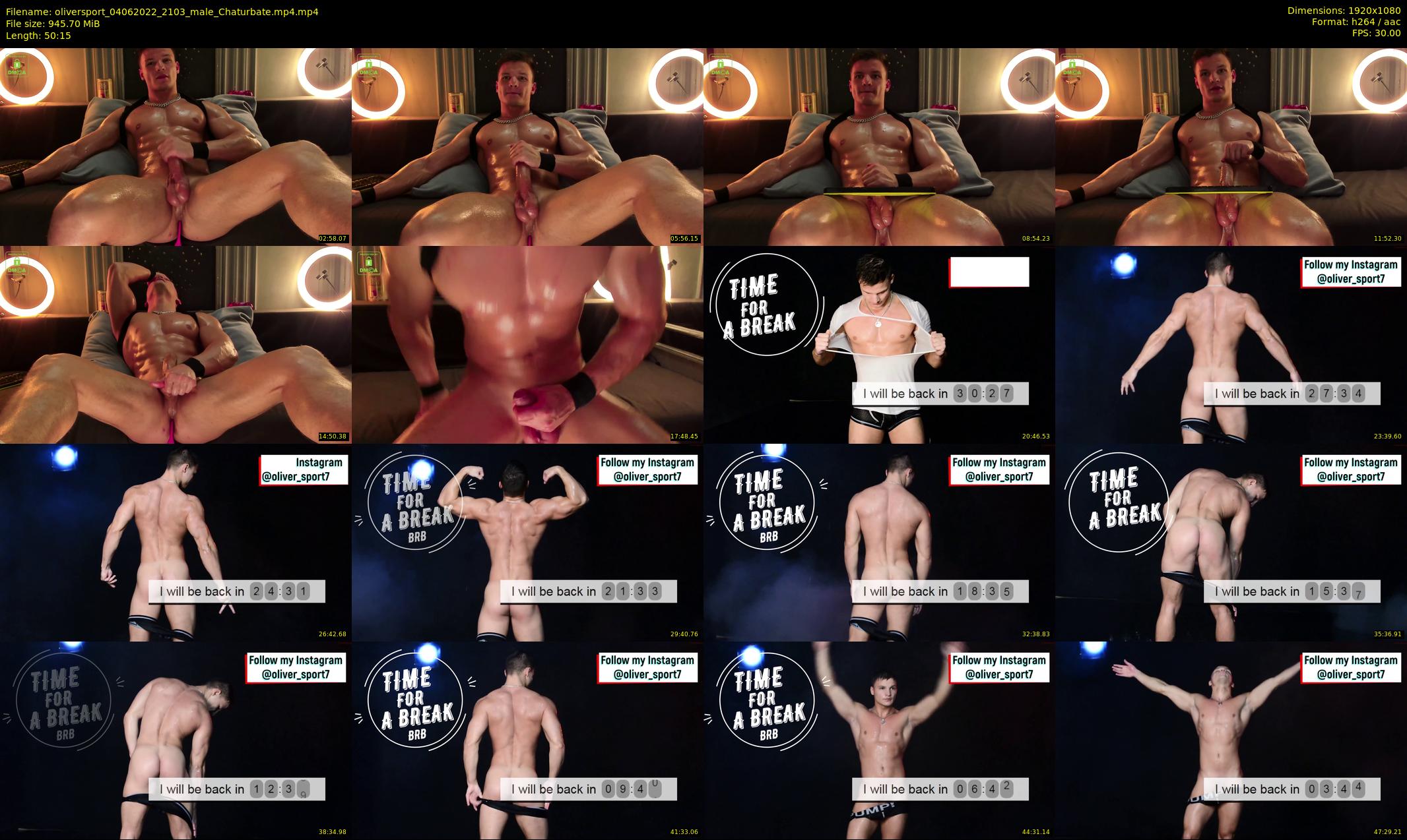 oliversport — 51 minute Chaturbate male cam show recording, 1080p, Jun 4, 2022