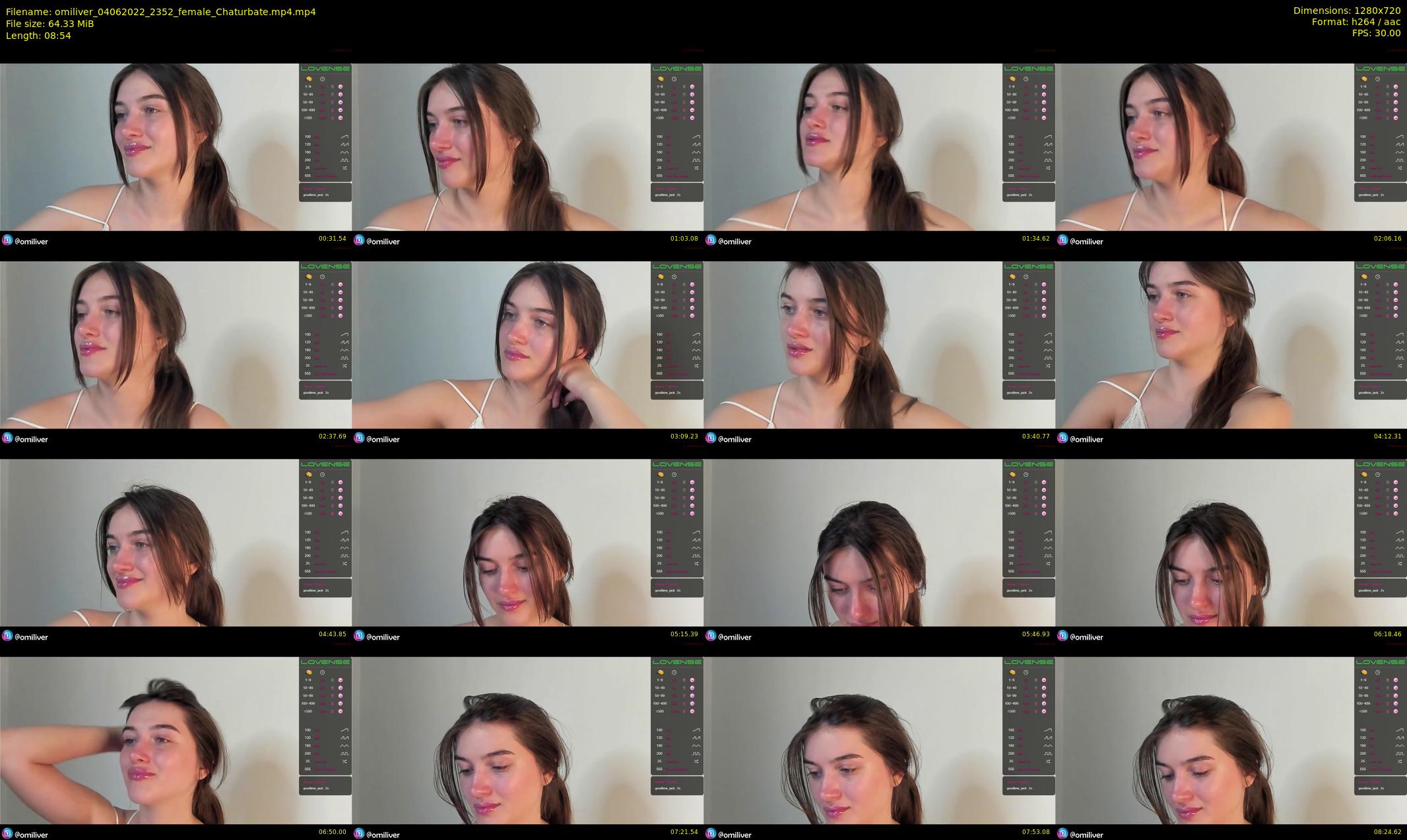 omiliver — 9 minute Chaturbate female cam show recording, 720p, Jun 4, 2022