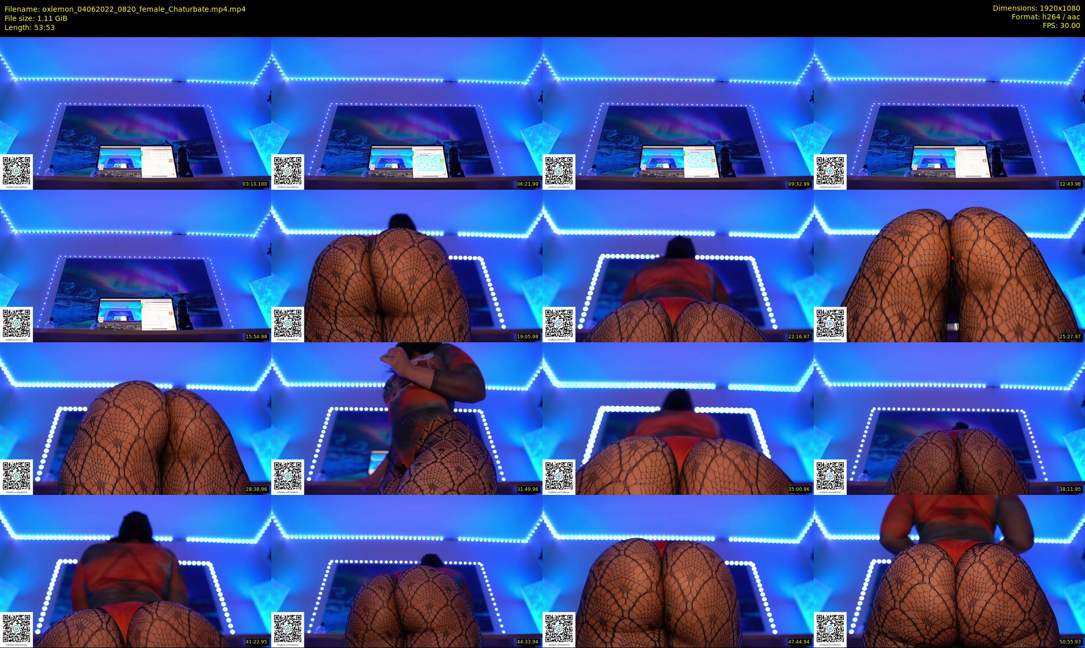 oxlemon — 54 minute Chaturbate female cam show recording, 1080p, Jun 4, 2022