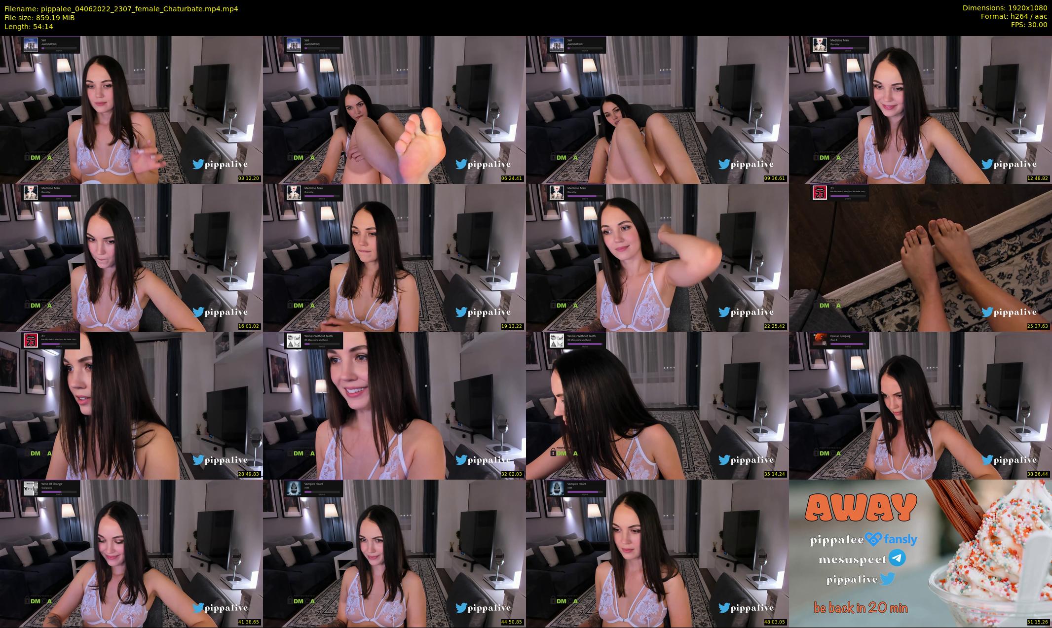 pippalee — 55 minute Chaturbate female cam show recording, 1080p, Jun 4, 2022