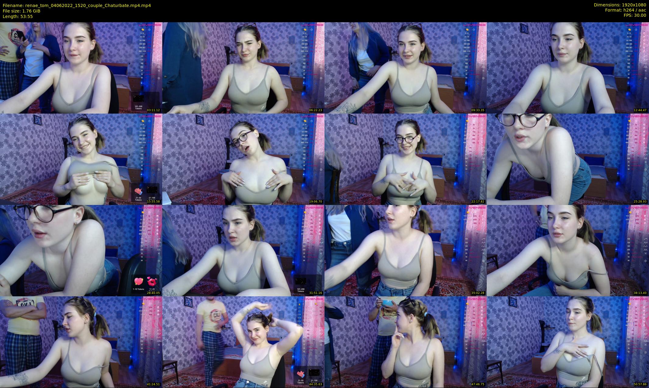 renae_tom — 54 minute Chaturbate couple cam show recording, 1080p, Jun 4, 2022