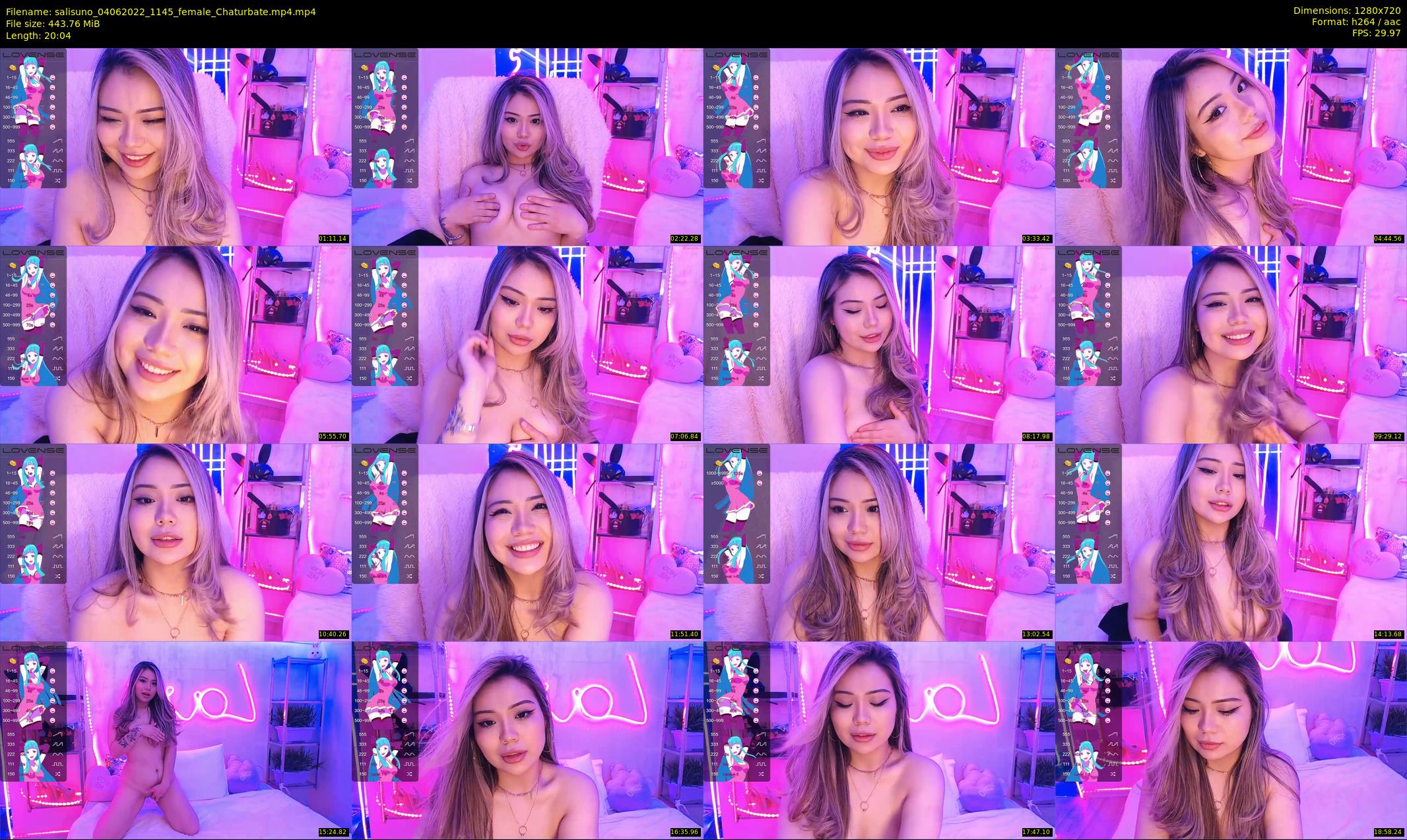 salisuno — 21 minute Chaturbate female cam show recording, 720p, Jun 4, 2022