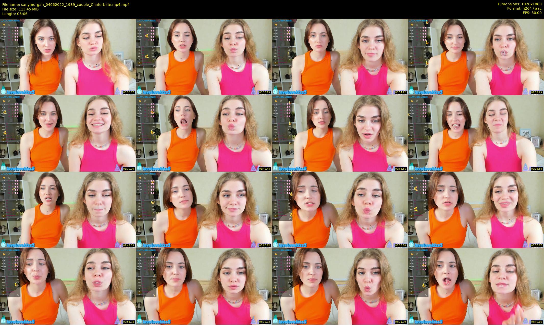 sanymorgan — 6 minute Chaturbate couple cam show recording, 1080p, Jun 4, 2022