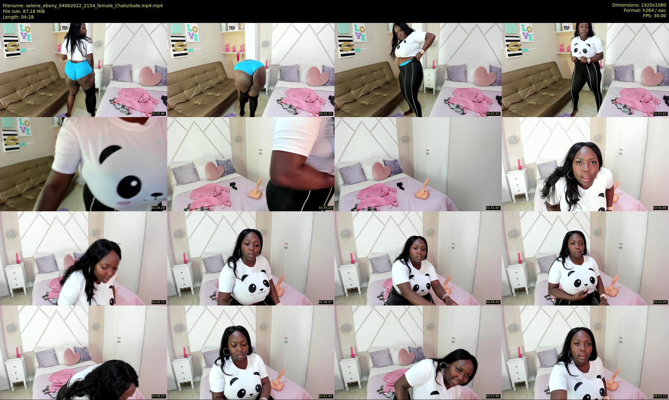 selene_ebony — 5 minute Chaturbate female cam show recording, 1080p, Jun 4, 2022
