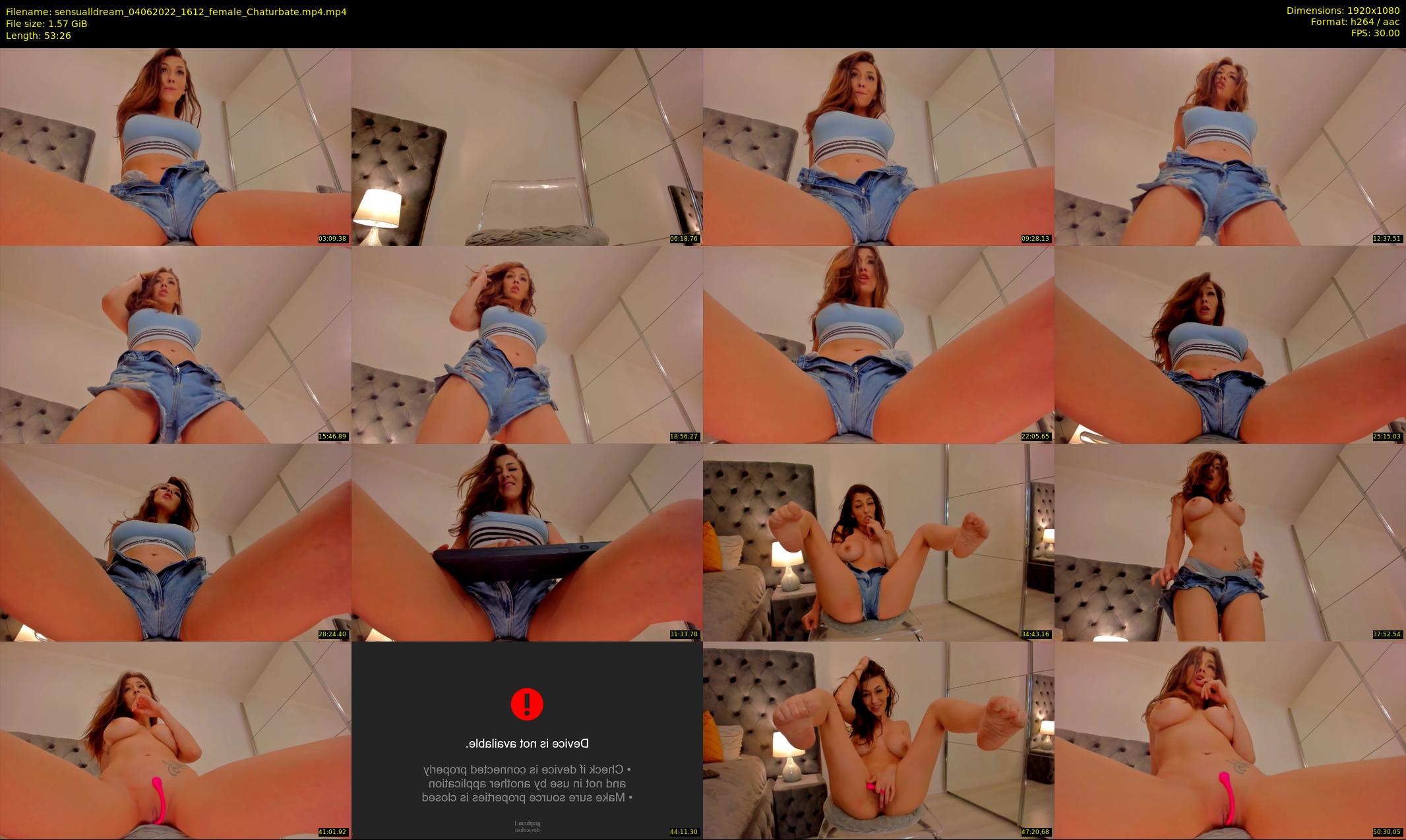 sensualldream — 54 minute Chaturbate female cam show recording, 1080p, Jun 4, 2022