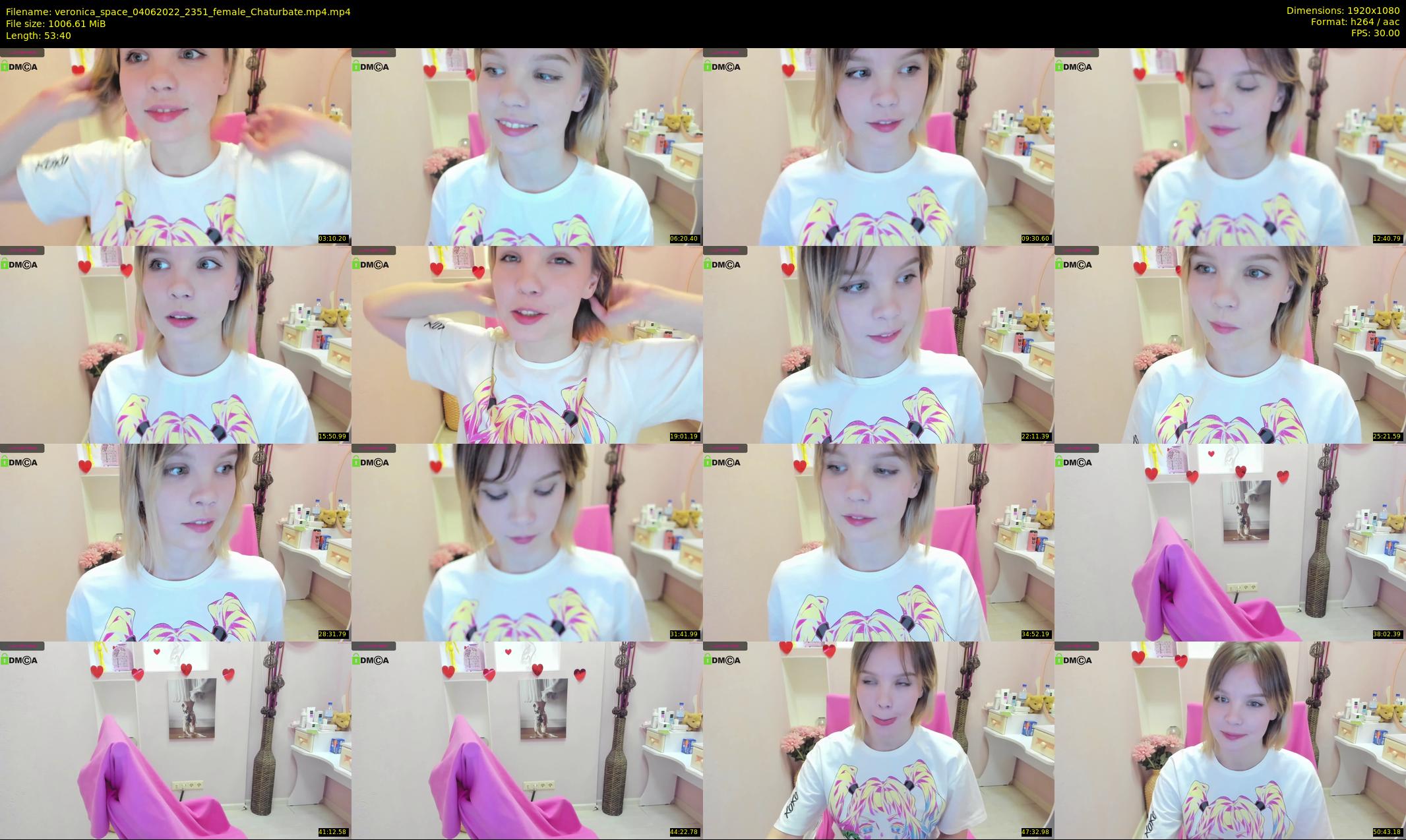 veronica_space — 54 minute Chaturbate female cam show recording, 1080p, Jun 4, 2022
