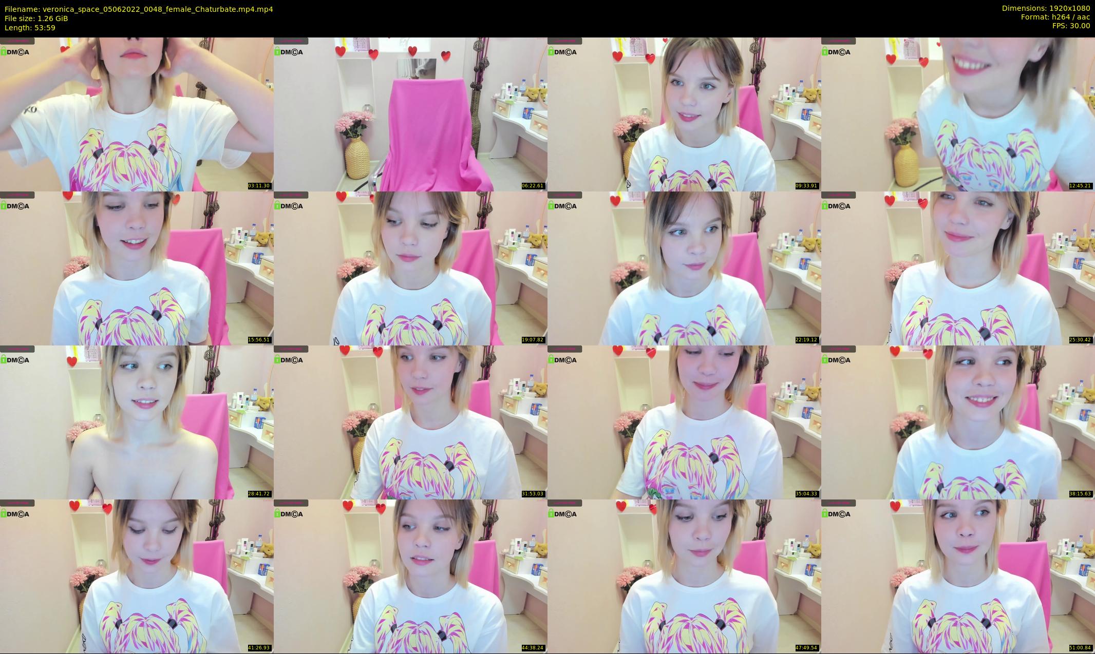 veronica_space — 54 minute Chaturbate female cam show recording, 1080p, Jun 5, 2022