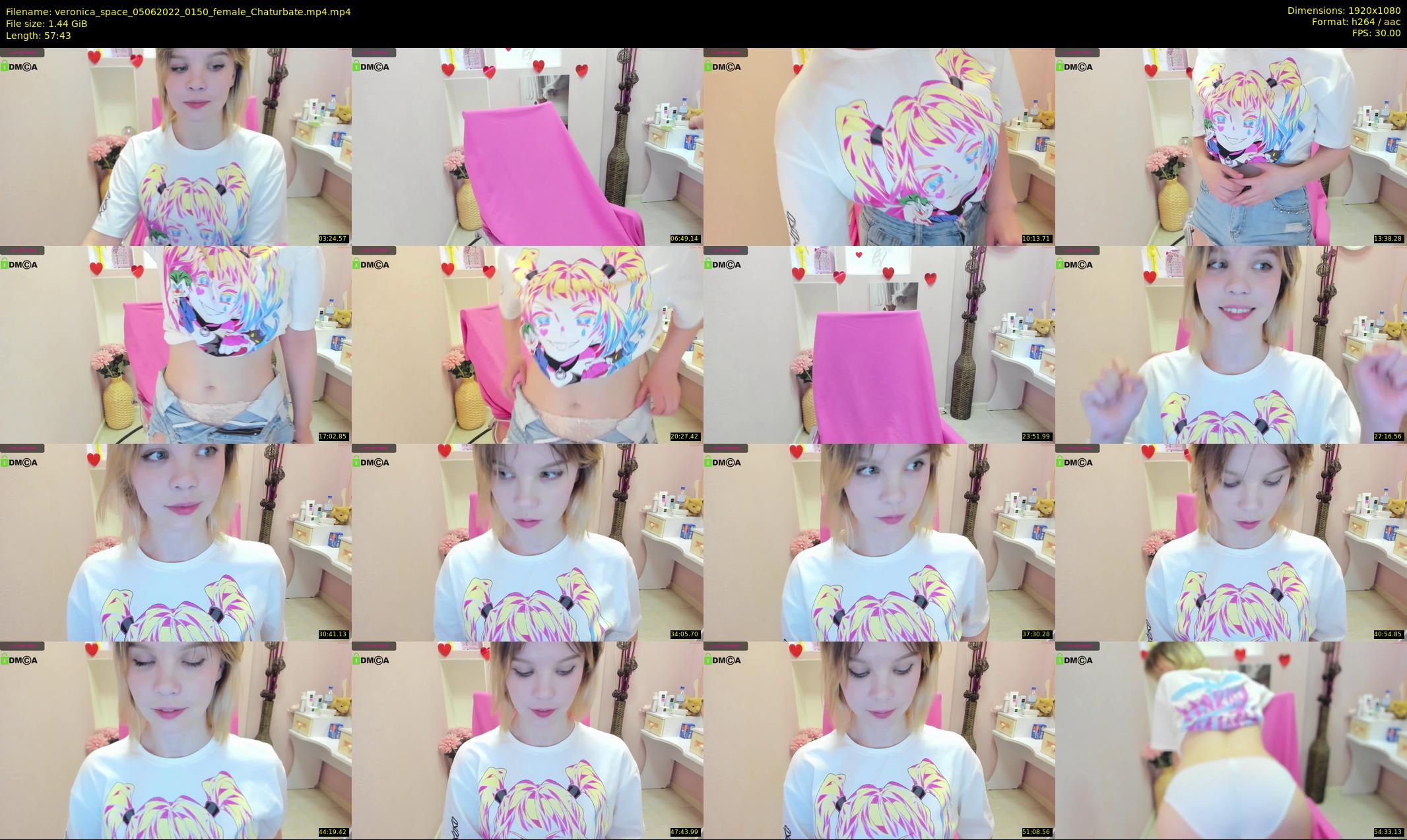 veronica_space — 58 minute Chaturbate female cam show recording, 1080p, Jun 5, 2022