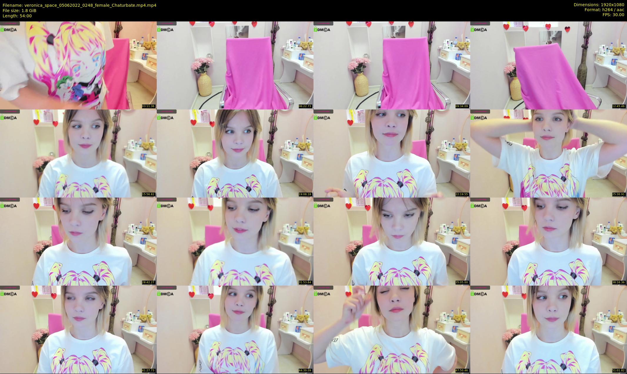 veronica_space — 54 minute Chaturbate female cam show recording, 1080p, Jun 5, 2022