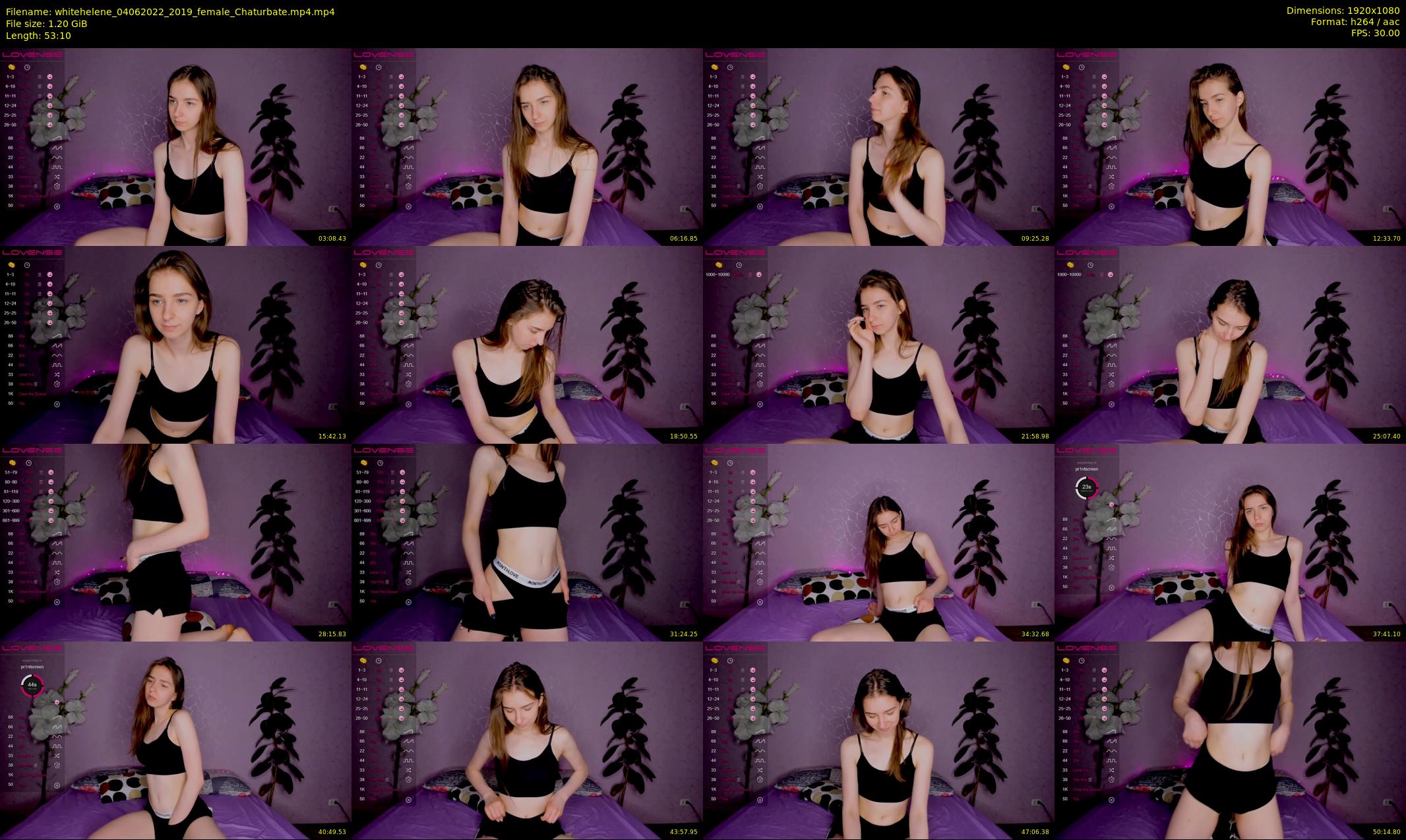 whitehelene — 54 minute Chaturbate female cam show recording, 1080p, Jun 4, 2022
