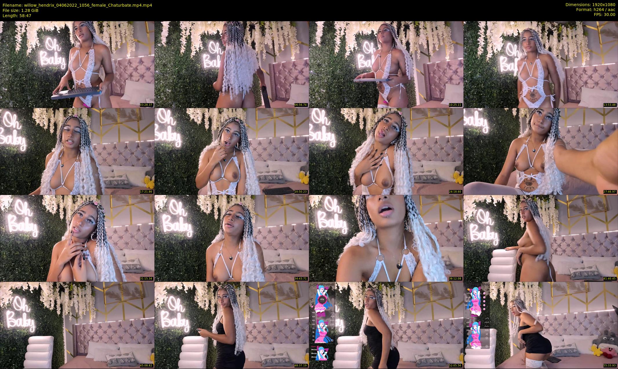 willow_hendrix — 59 minute Chaturbate female cam show recording, 1080p, Jun 4, 2022