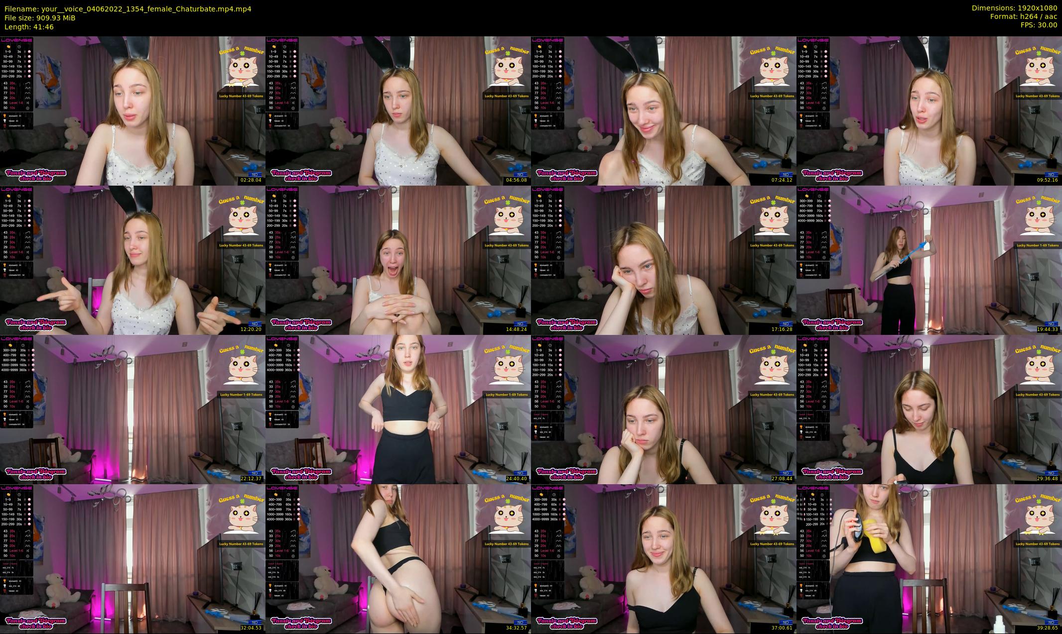 your__voice — 42 minute Chaturbate female cam show recording, 1080p, Jun 4, 2022