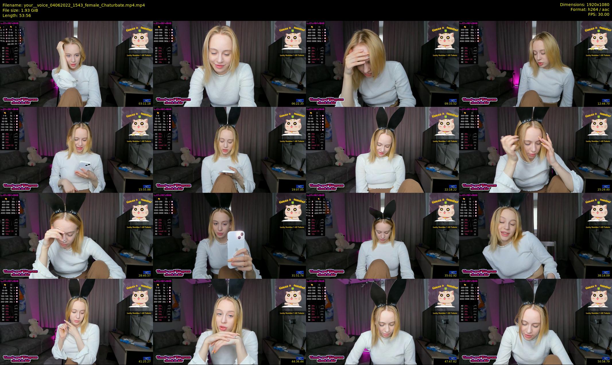 your__voice — 54 minute Chaturbate female cam show recording, 1080p, Jun 4, 2022