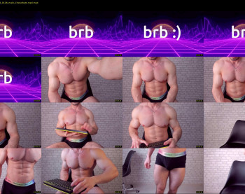 adam_muscle_ — 57 minute Chaturbate male cam show recording, 1080p, Jun 6, 2022