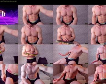adam_muscle_ — 55 minute Chaturbate male cam show recording, 1080p, Jun 6, 2022