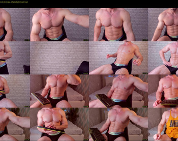 adam_muscle_ — 53 minute Chaturbate male cam show recording, 1080p, Jun 6, 2022