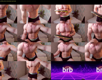 adam_muscle_ — 54 minute Chaturbate male cam show recording, 1080p, Jun 6, 2022