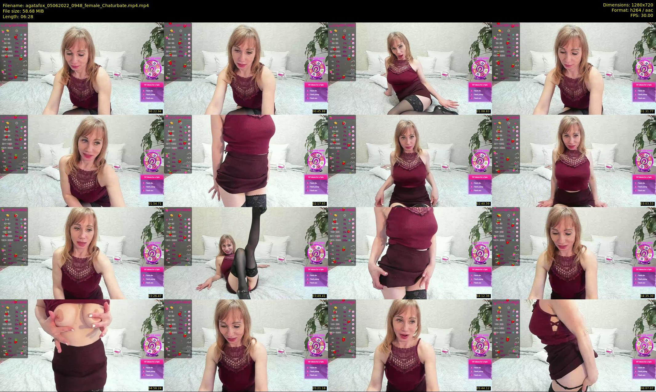 agatafox — 7 minute Chaturbate female cam show recording, 720p, Jun 5, 2022