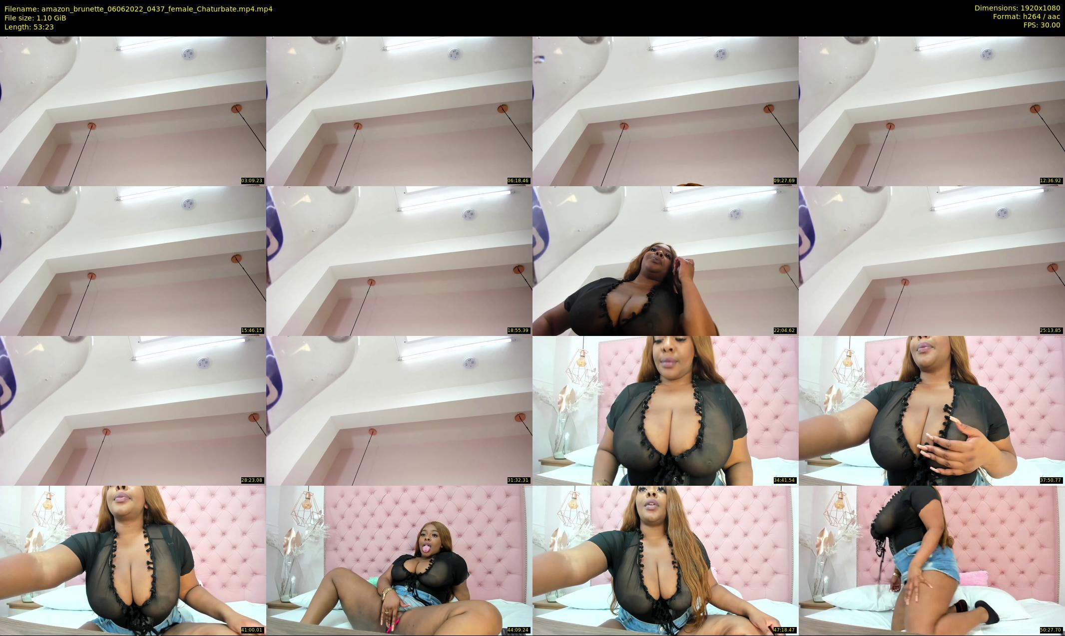 amazon_brunette — 54 minute Chaturbate female cam show recording, 1080p, Jun 6, 2022